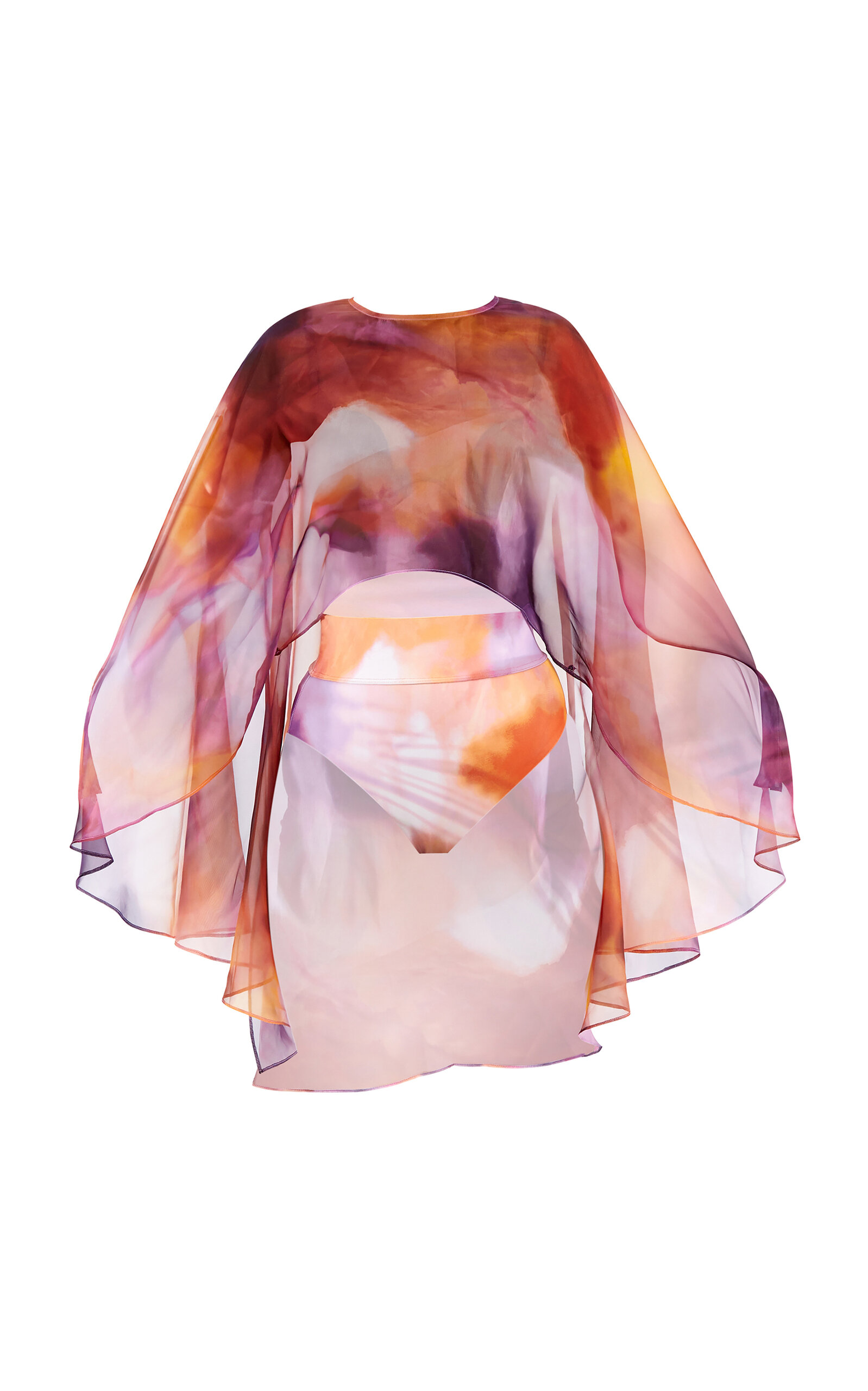 Andrea Iyamah Eni Cape Top In Print