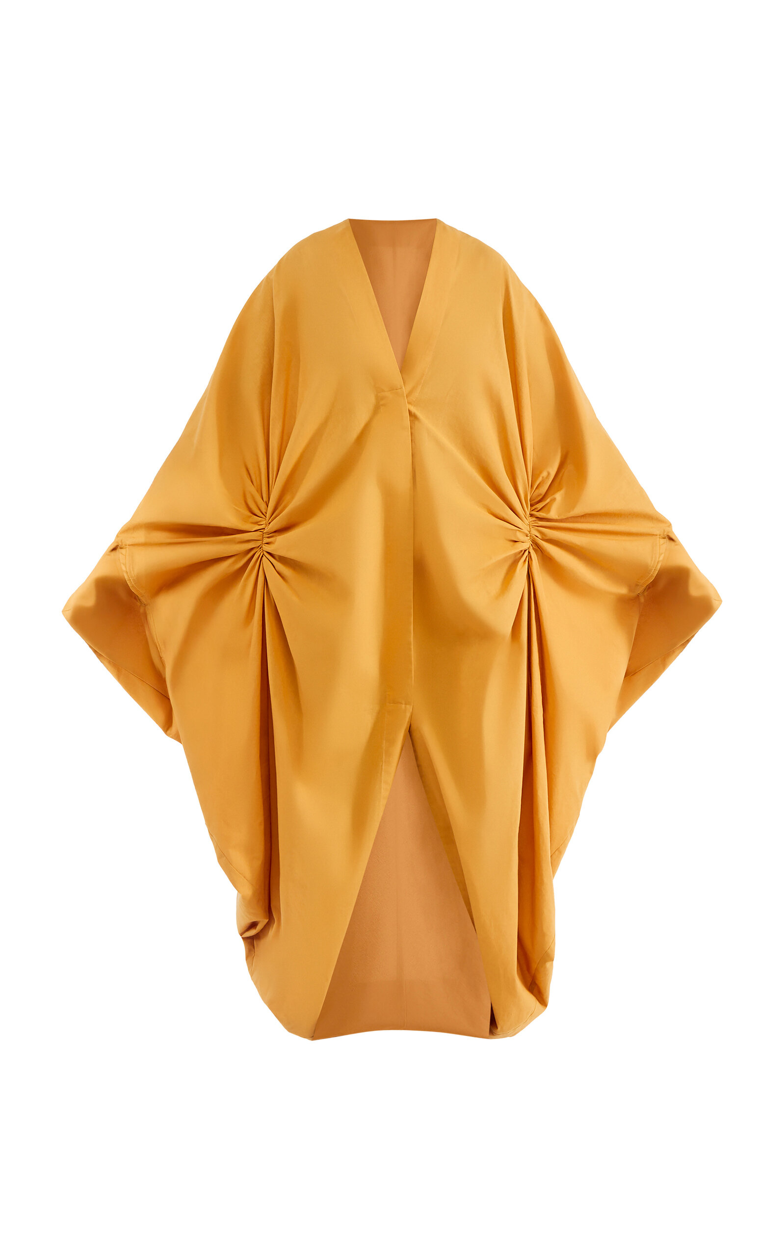 Andrea Iyamah Labu Cotton Robe In Orange