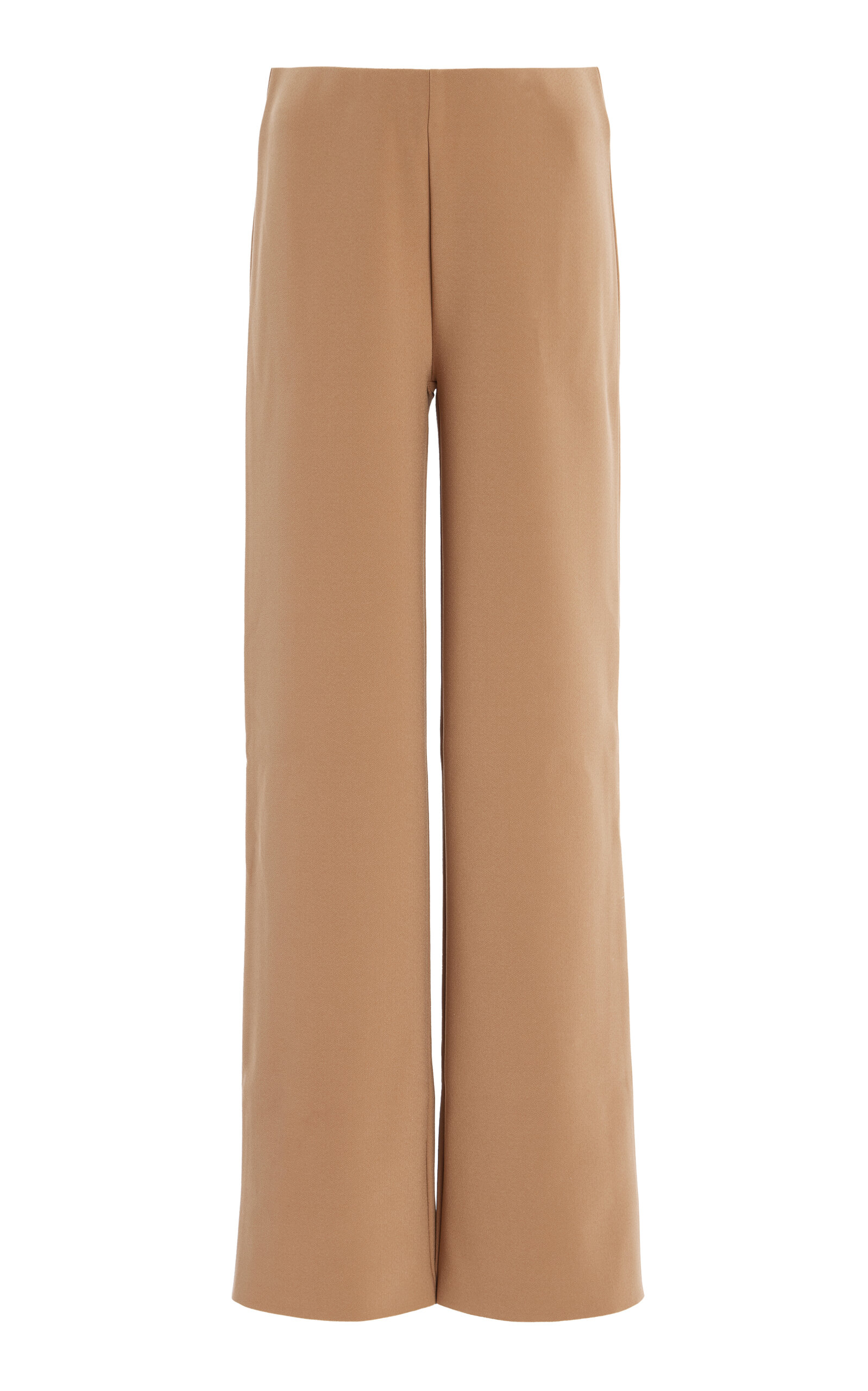 Exclusive Lay2 Bonded Crepe Straight-Leg Pants