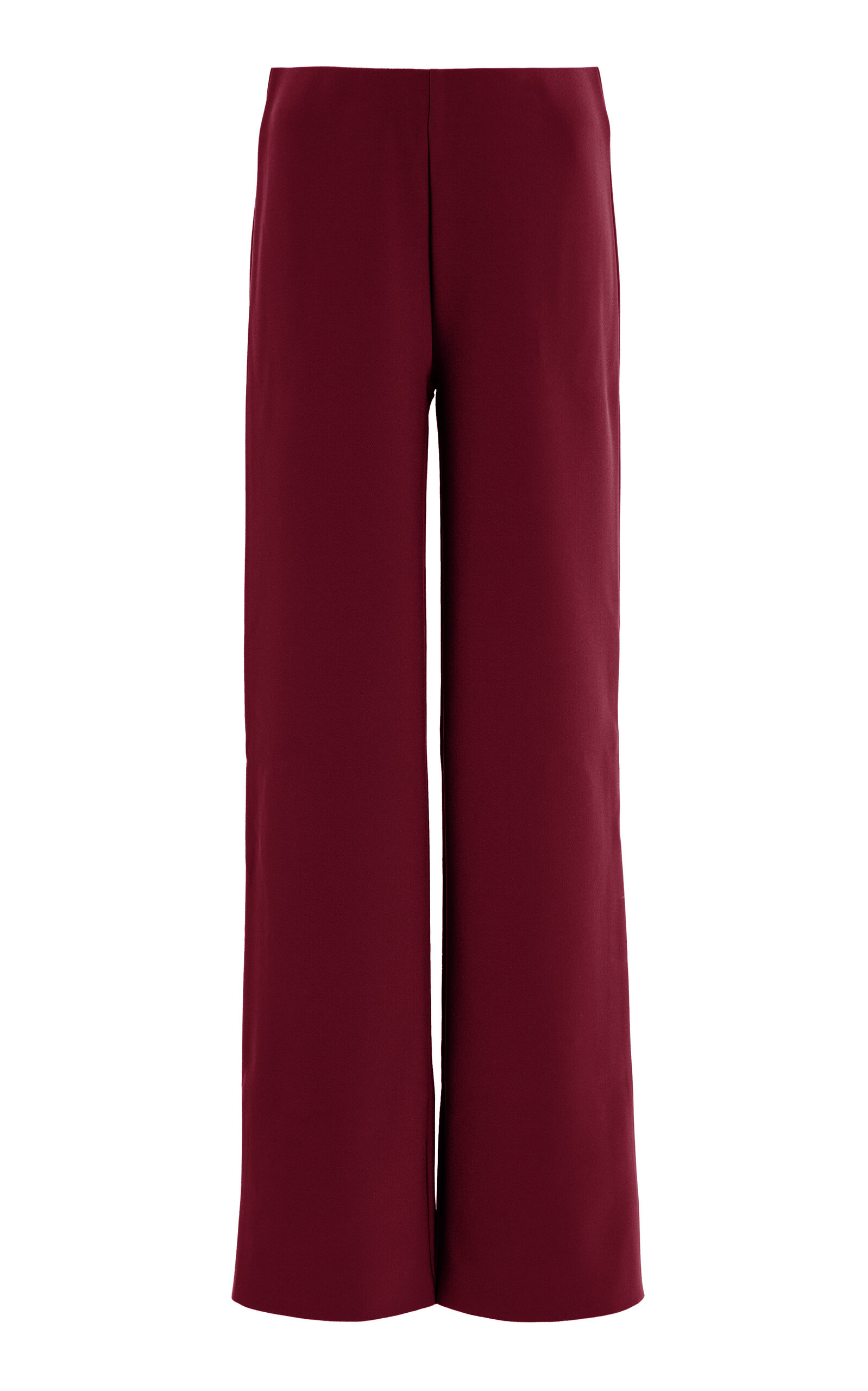 Exclusive Lay2 Bonded Crepe Straight-Leg Pants