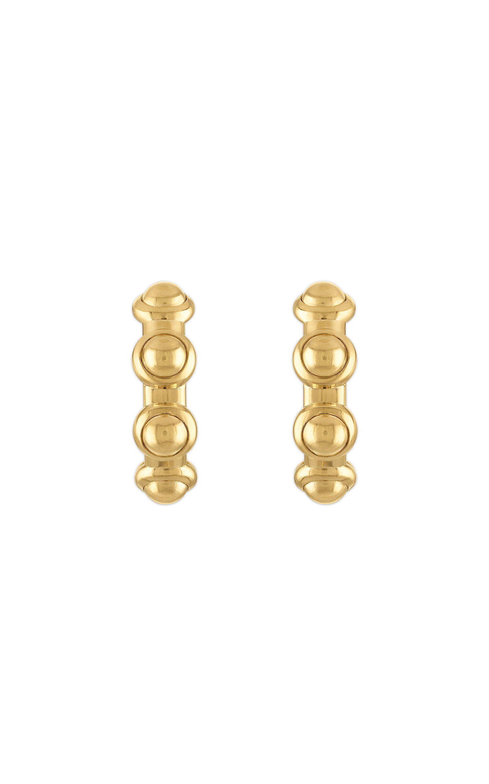 Shop Jade Ruzzo 18k Yellow Gold Vic Hoops