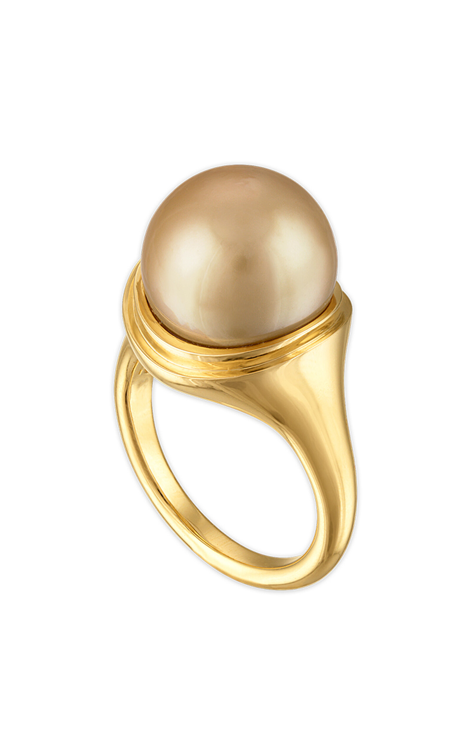 Shop Jade Ruzzo 18k Yellow Gold Pop Ring South Sea Pearl