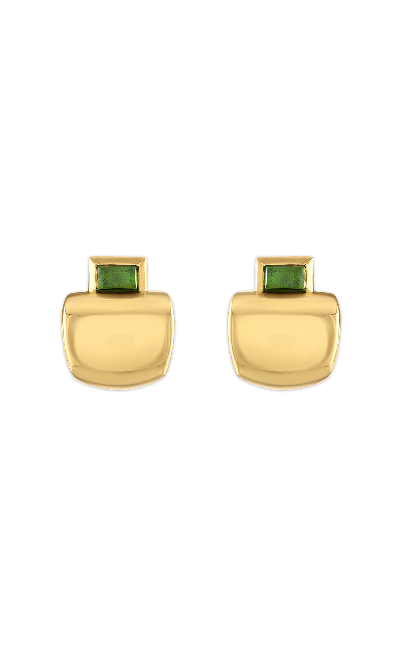 18k Yellow Gold Cowbell Earrings Small