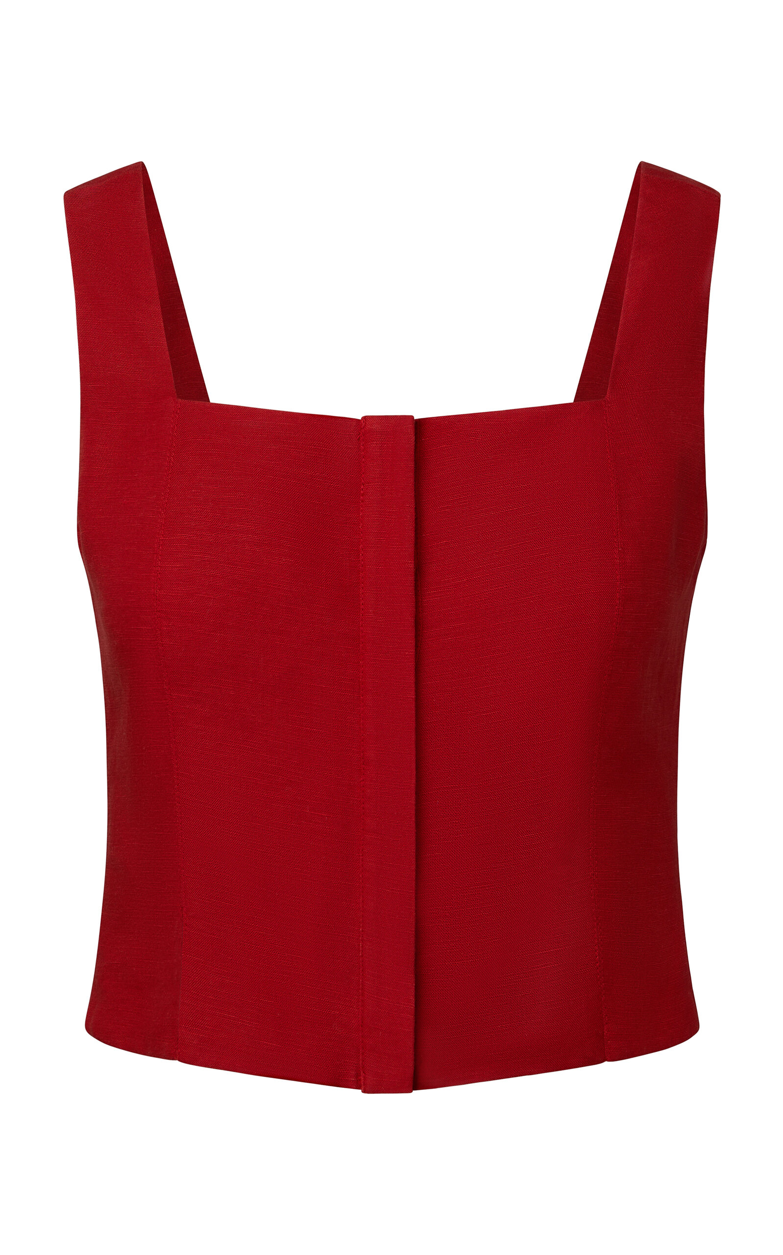 Air Linen Square-Neck Top