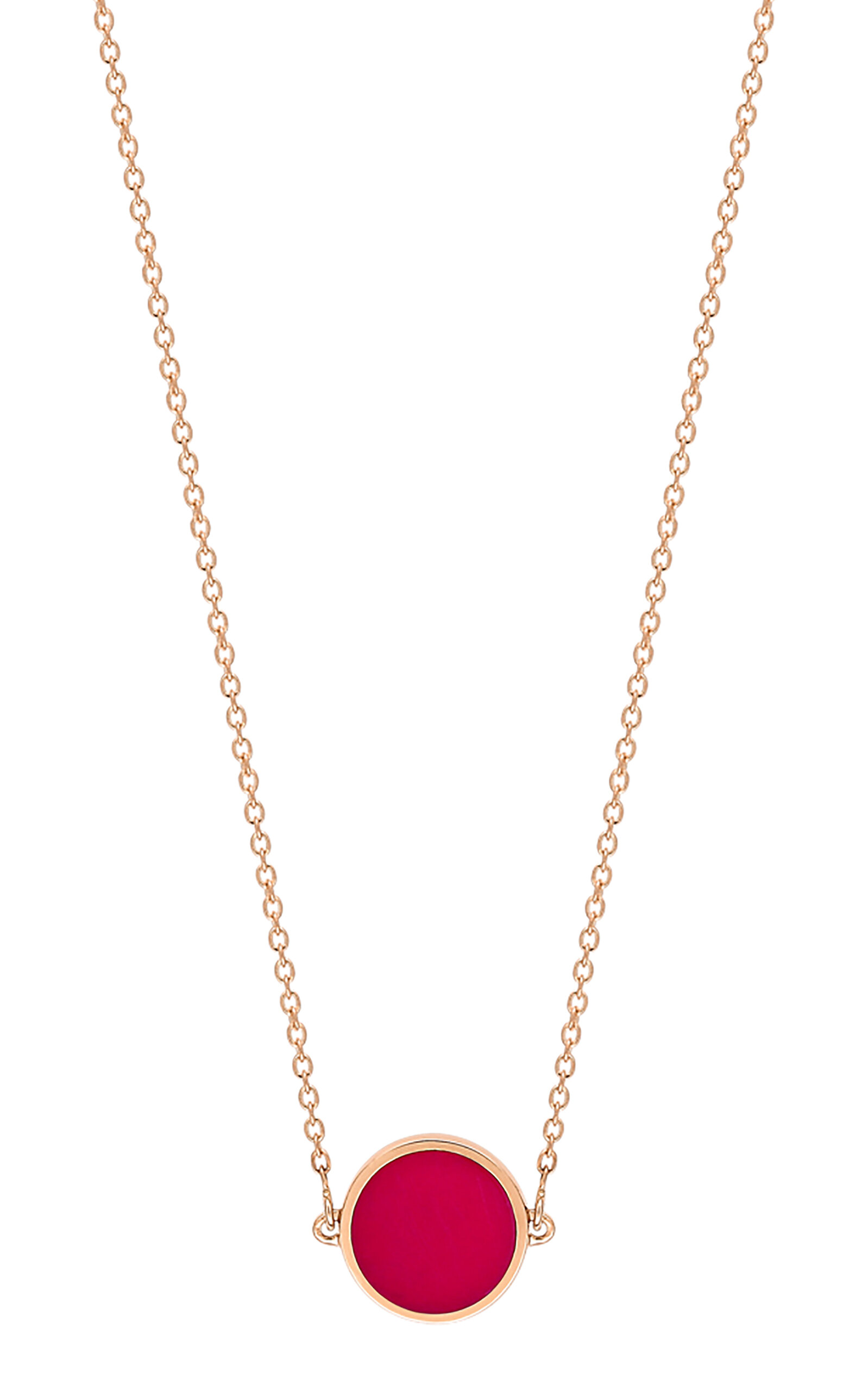 Mini Ever 18K Rose Gold Coral Necklace