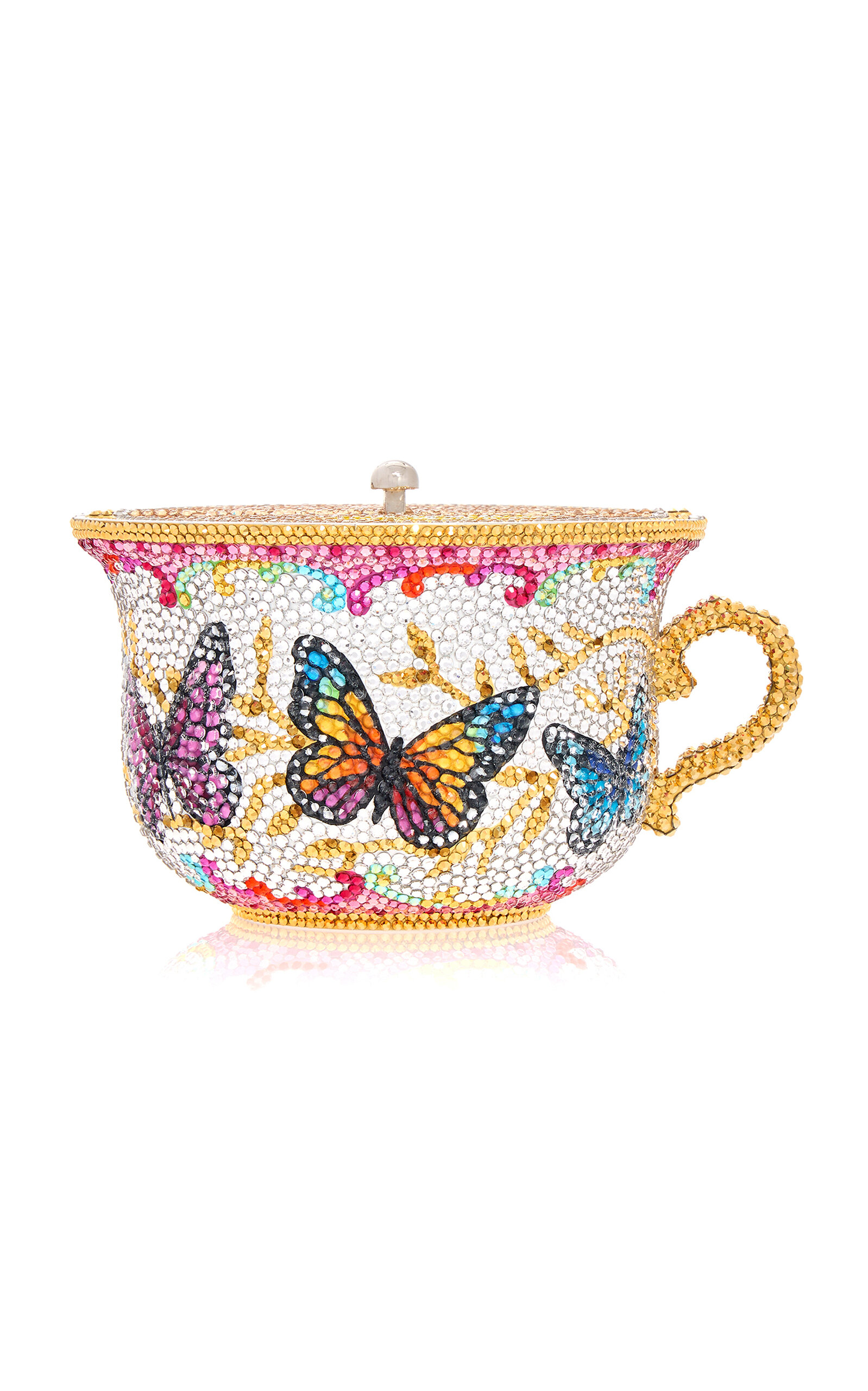 Teacup Lemon Bliss Crystal Clutch