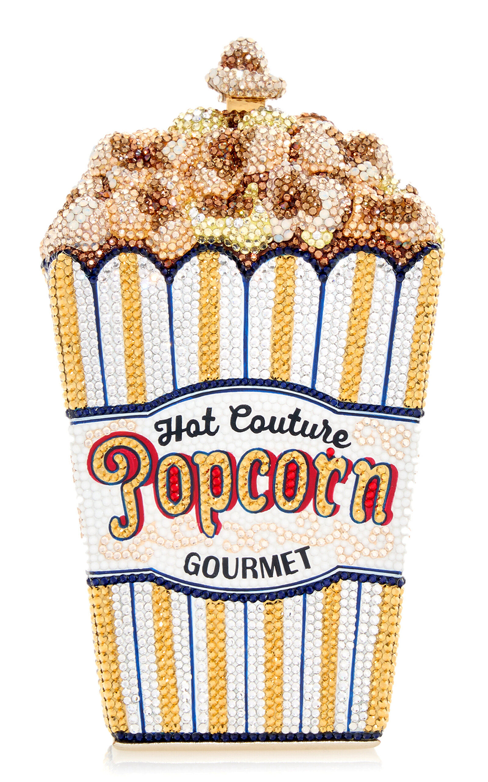 Popcorn Hot Couture Crystal Clutch