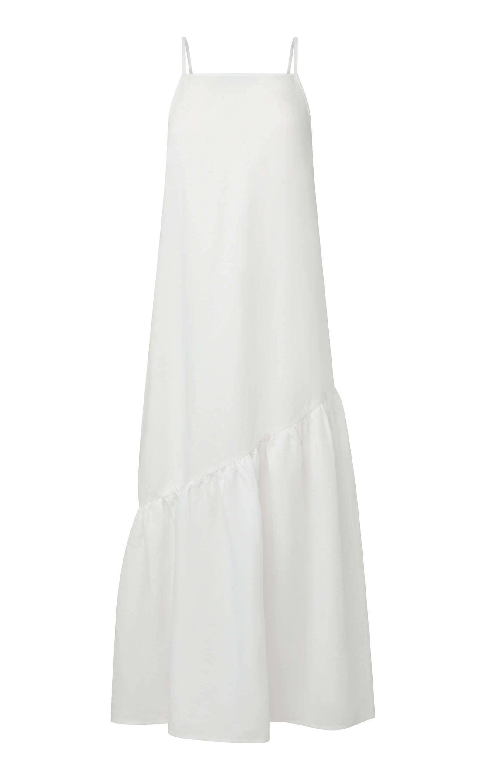 Linen-Blend Maxi Dress