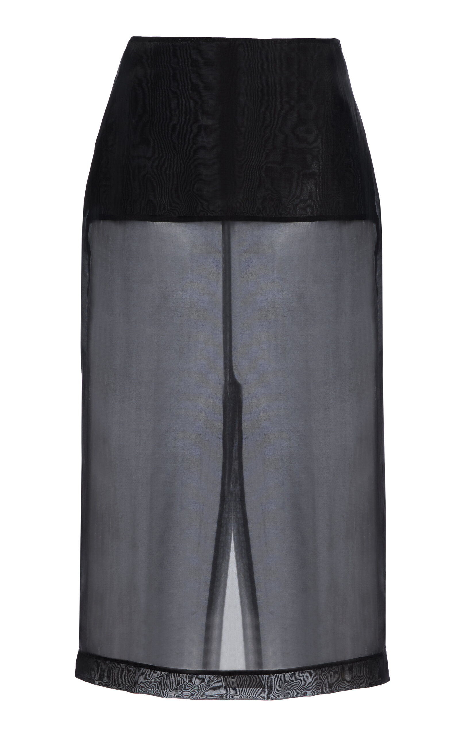 Peri Silk-Blend Chiffon Midi Skirt