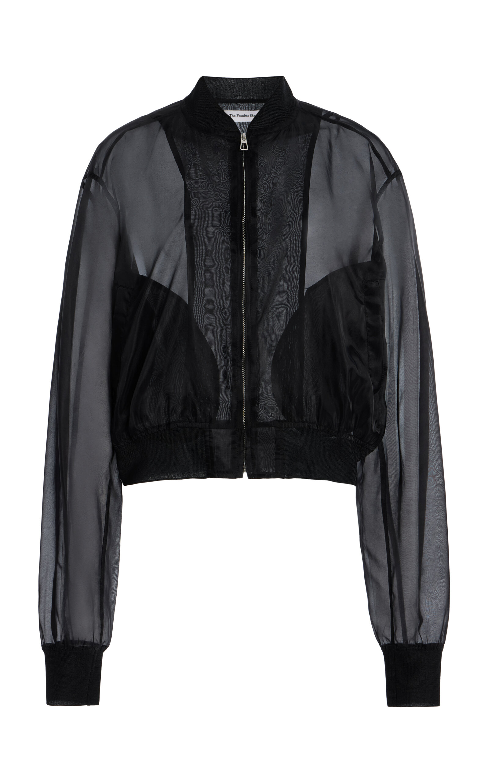 Micky Sheer Silk-Blend Bomber Jacket