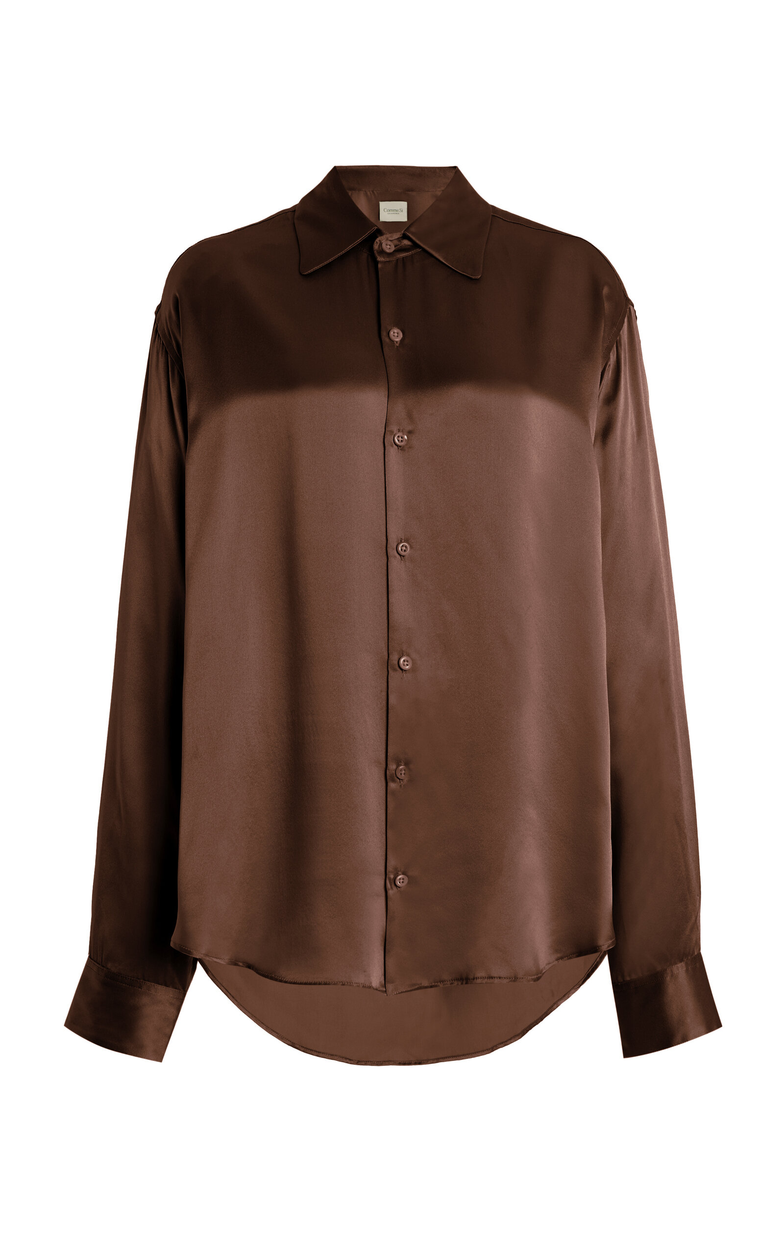 La Classica Silk-Charmeuse Shirt