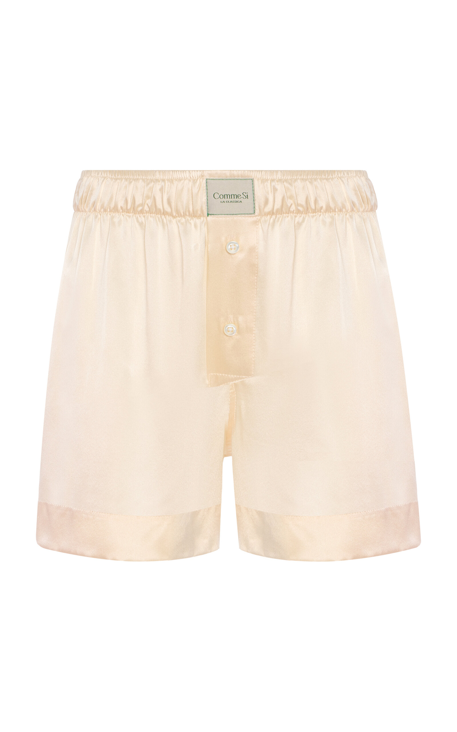 La Boxer Classica Silk-Charmeuse Shorts