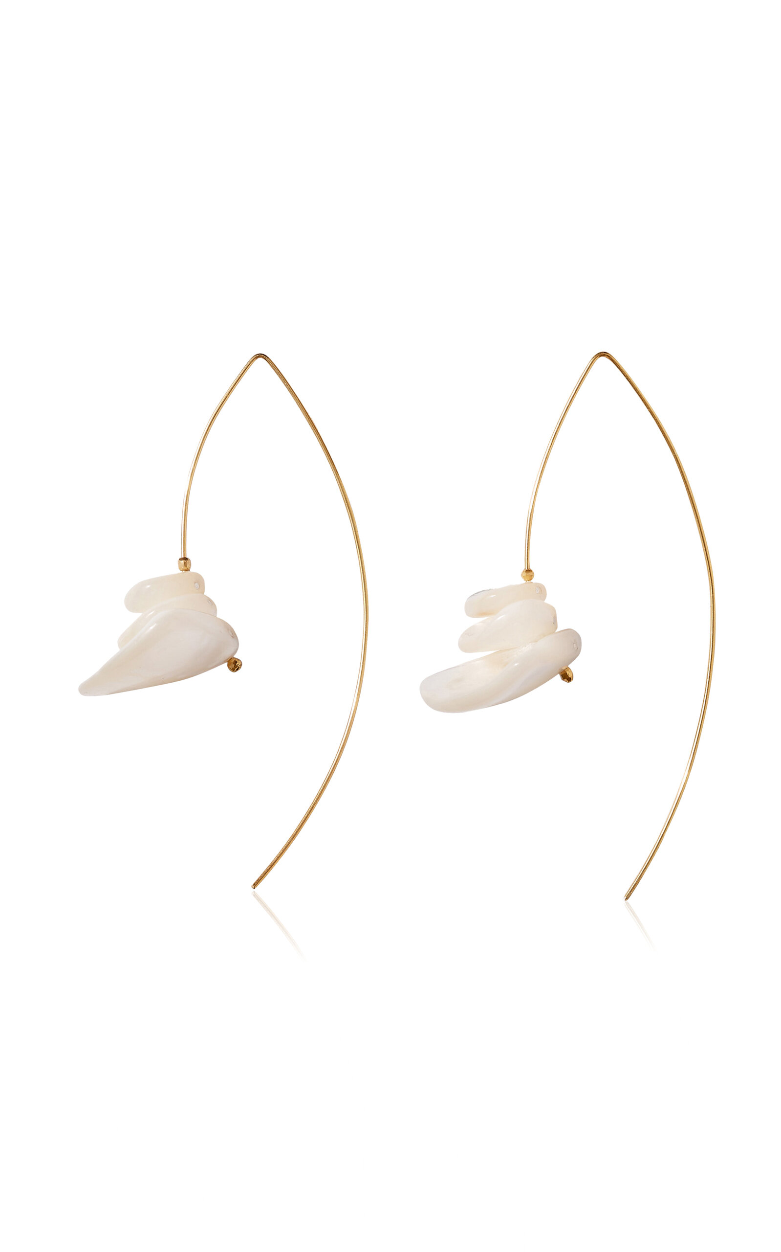 Paloma 18K Gold-Plated Mother-of-Pearl Earrings