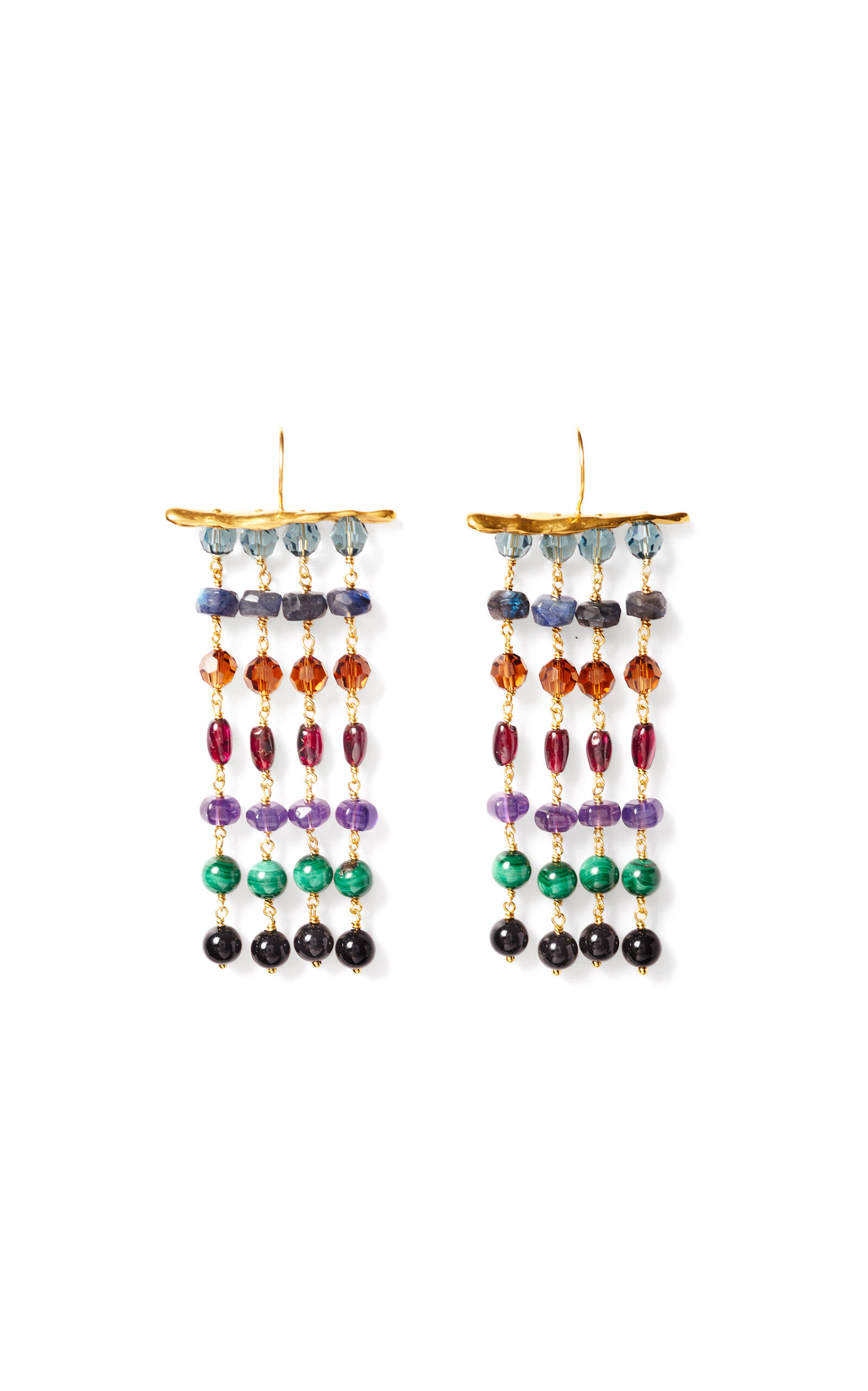 Contessa Multi-Stone 18K Gold-Plated Earrings