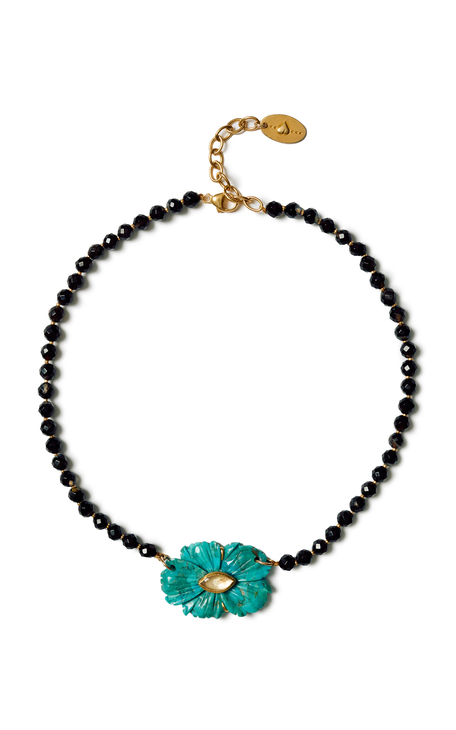 Magnolia Beaded Turquoise Necklace