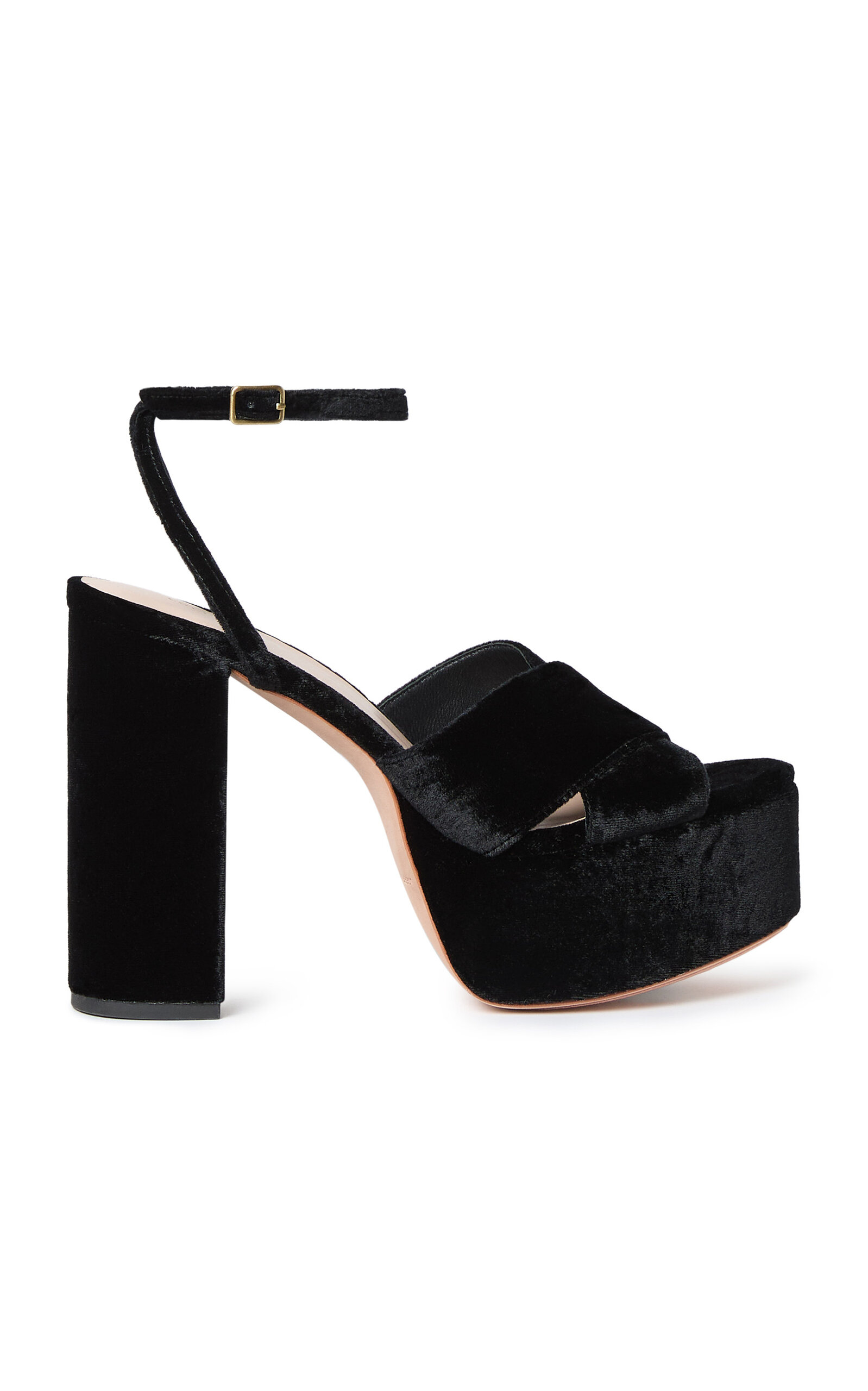 Loretta Velvet Platform Sandals