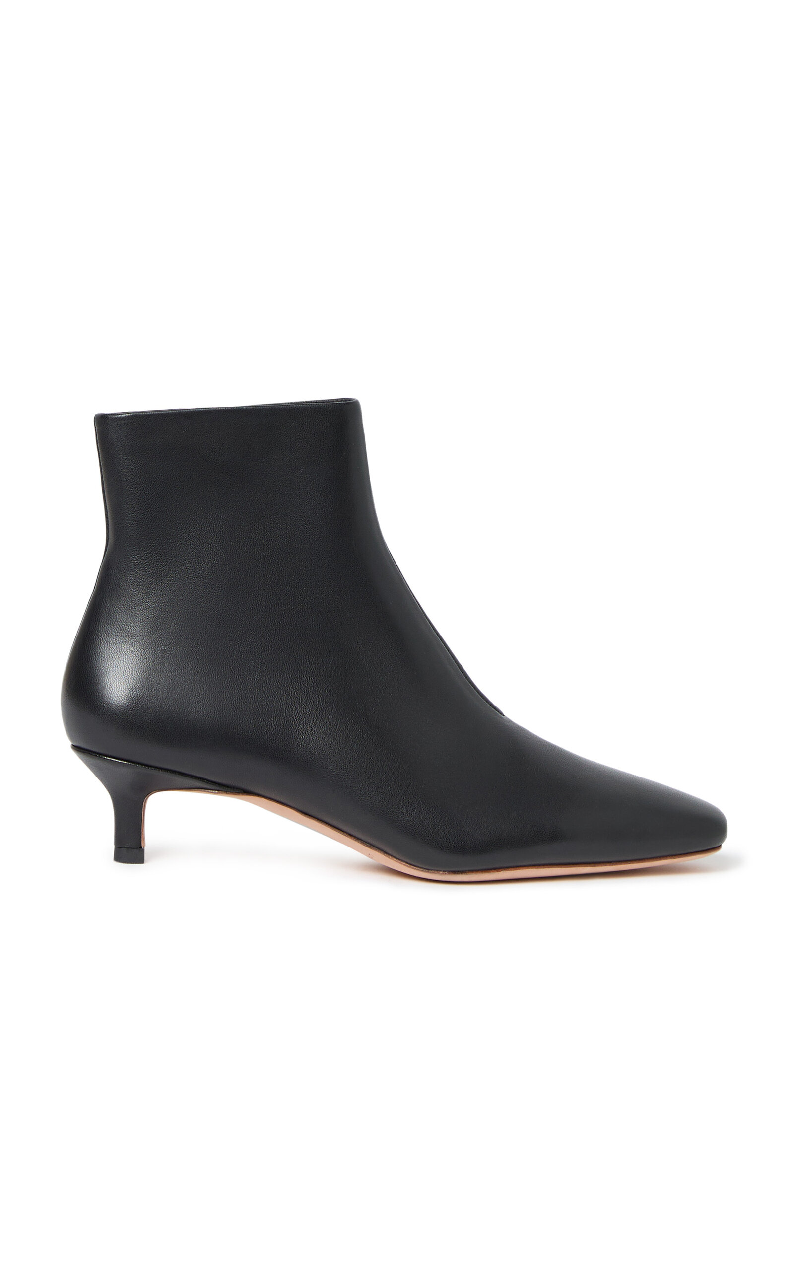 Marcella Leather Skinny Ankle Boots