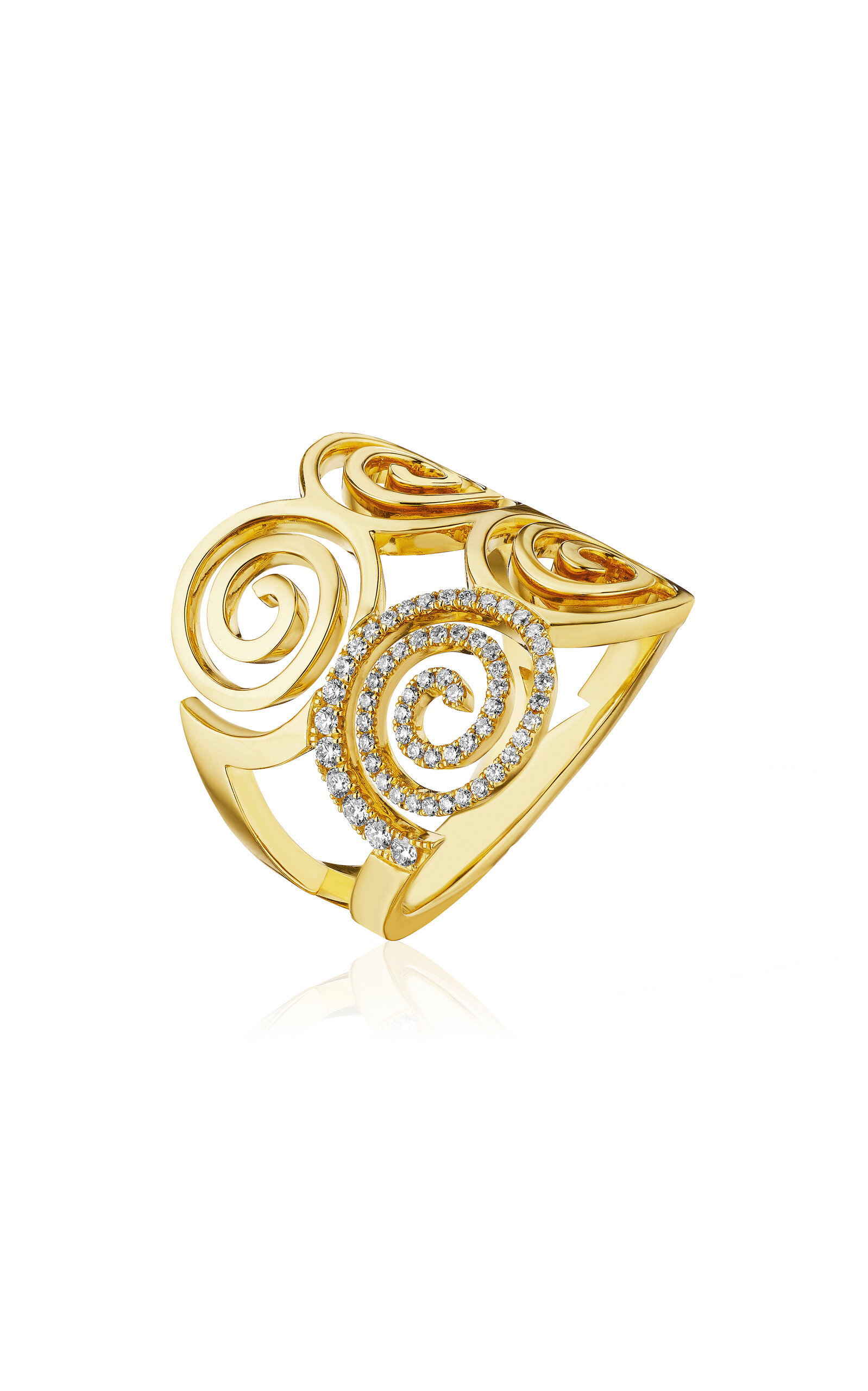 CADAR 18K YELLOW GOLD ESSENCE RING 