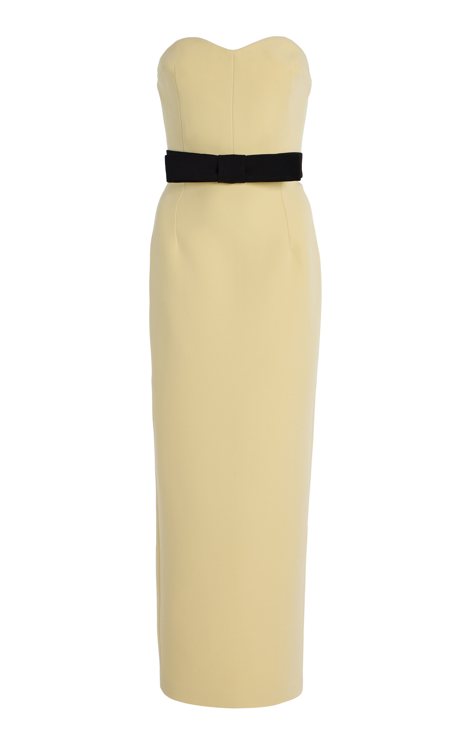 Exclusive Noéle Bow-Detailed Crepe Maxi Dress