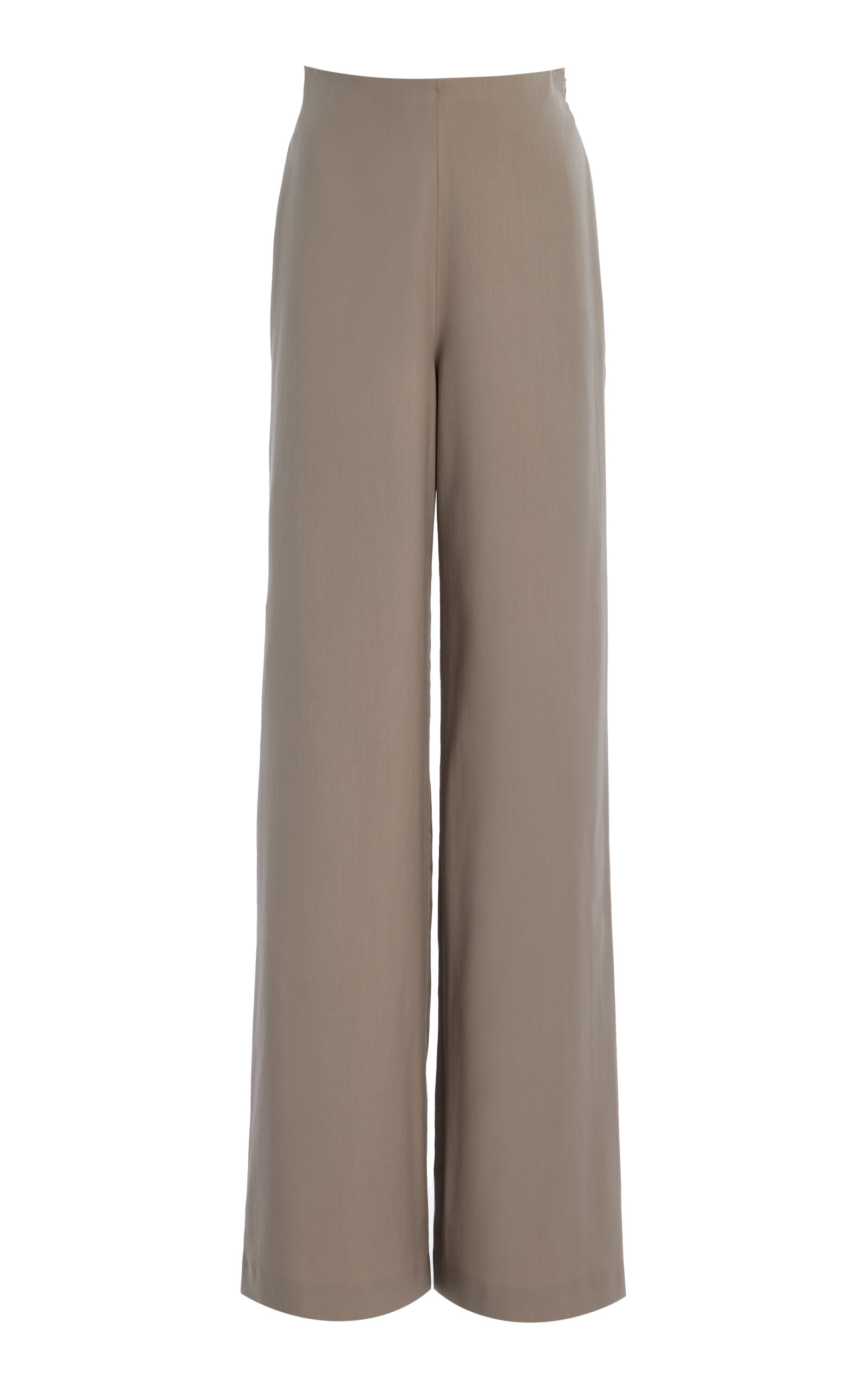 High-Waisted Wool Wide-Leg Pants