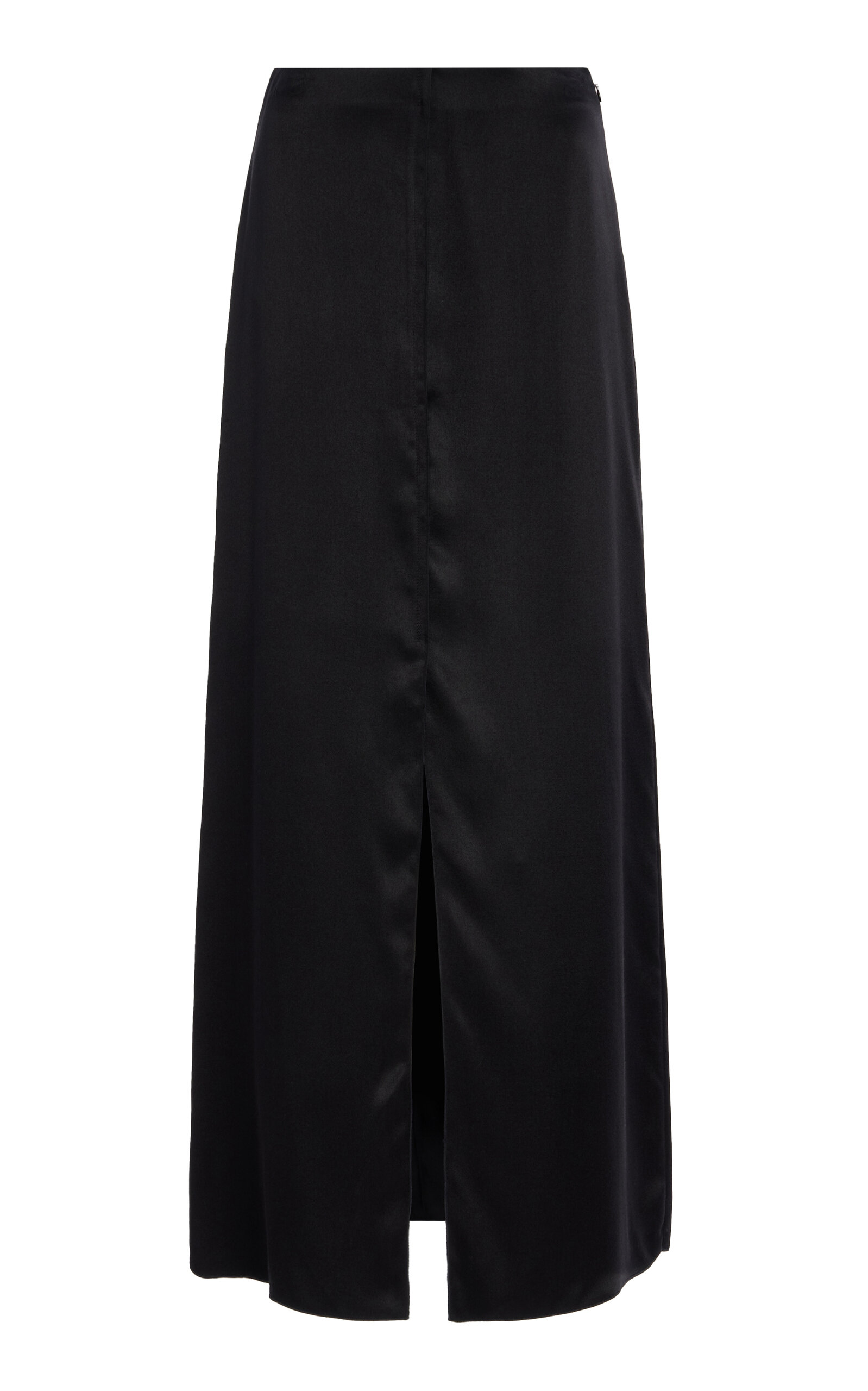 Shop Altuzarra Benji Silk Column Maxi Skirt In Black