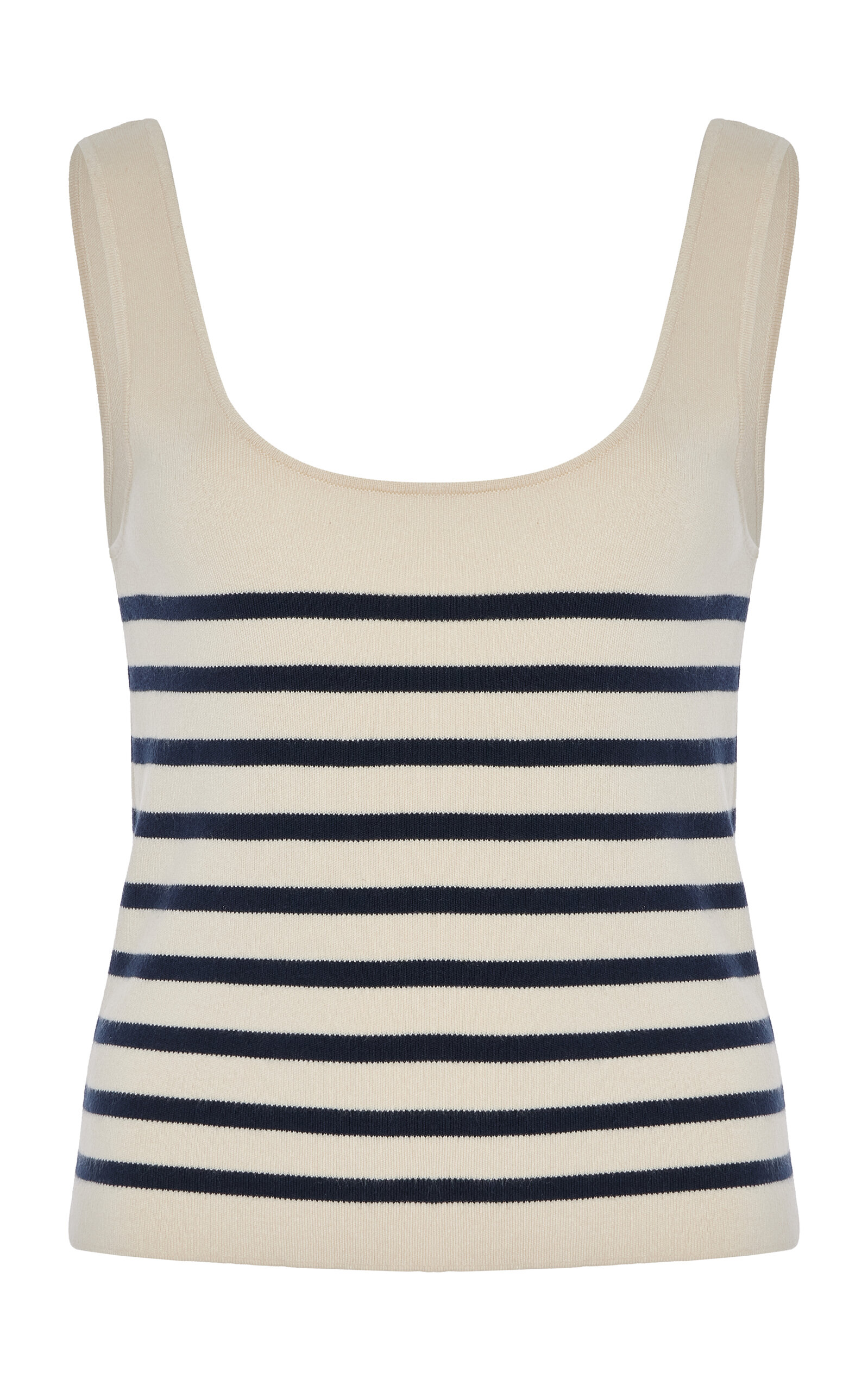 Shop Altuzarra Stevie Striped Silk-cotton Knit Tank Top