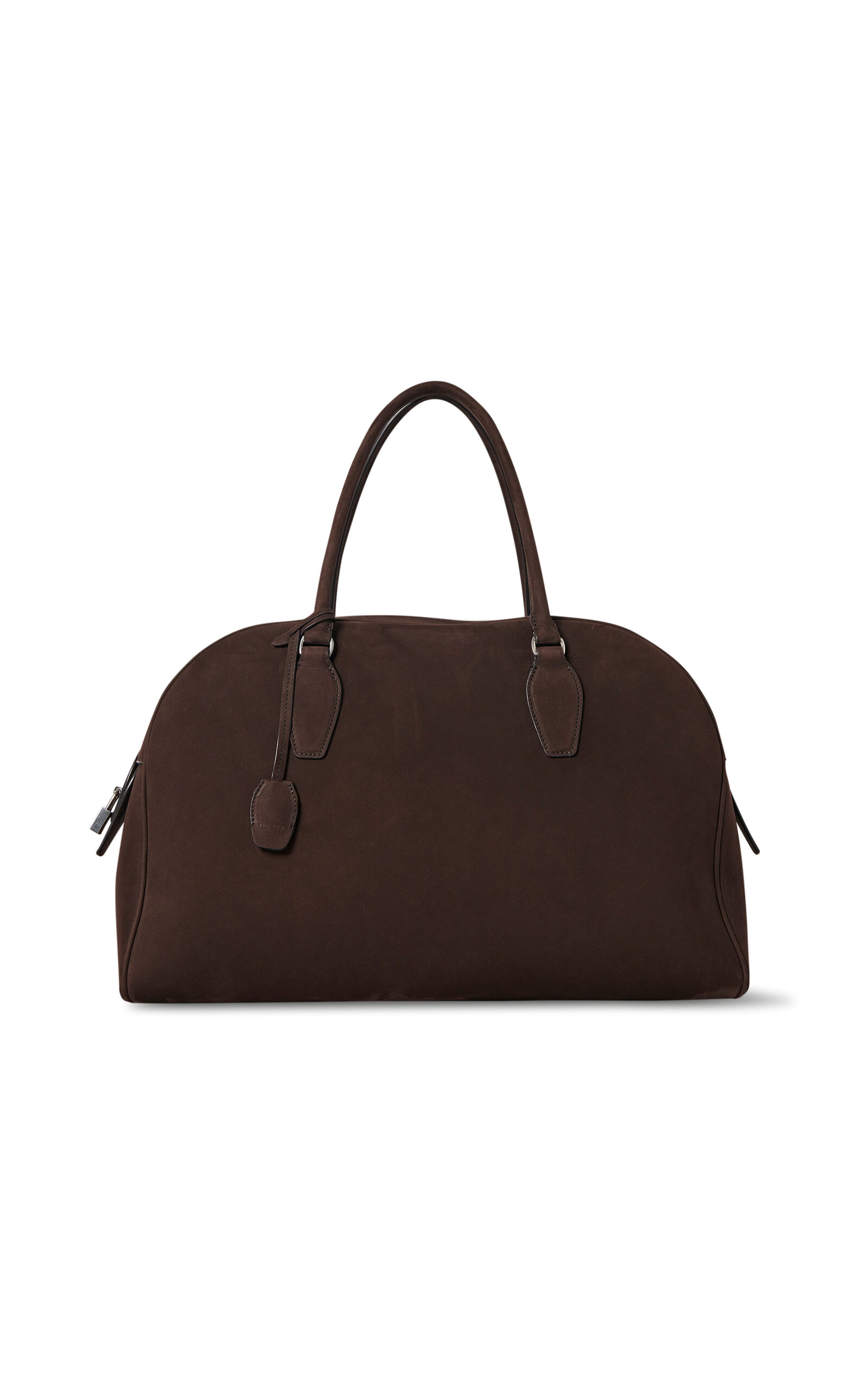 India 15.75 Suede Top Handle Bag