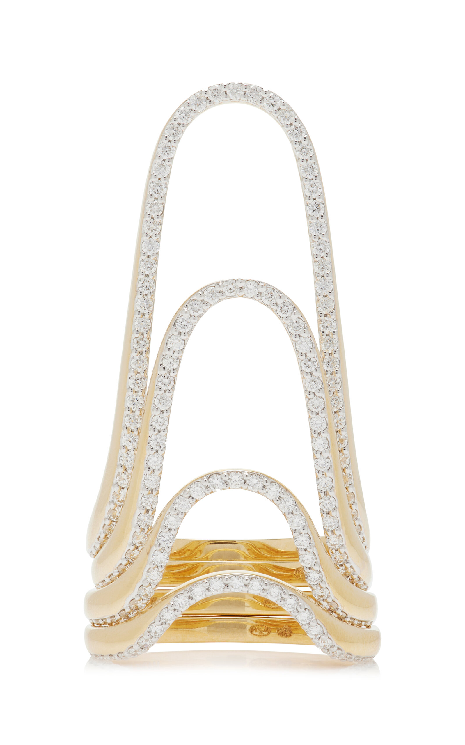 Ring Stack n°8 yellow gold & diamonds