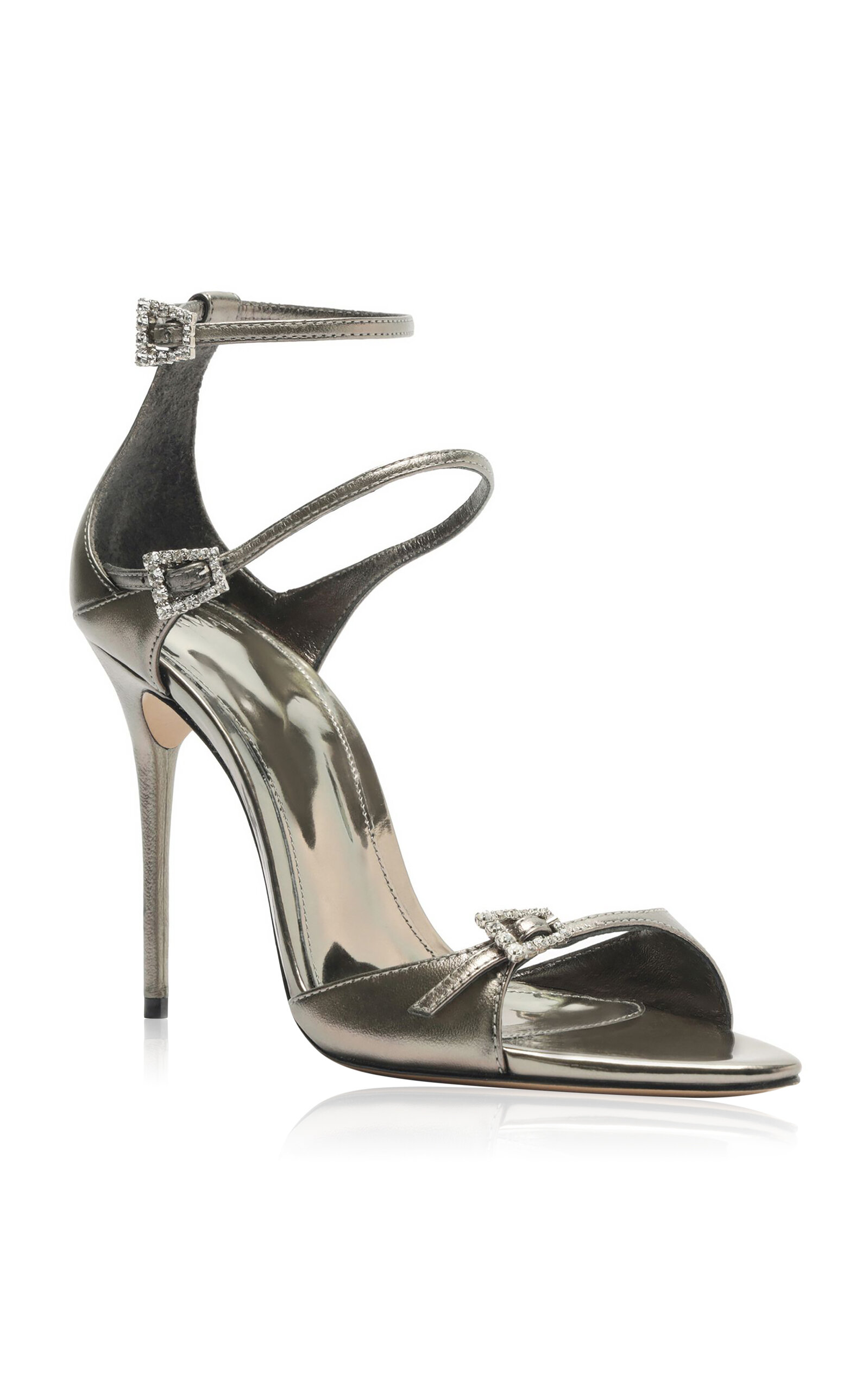 Ciara Crystal Leather Sandals