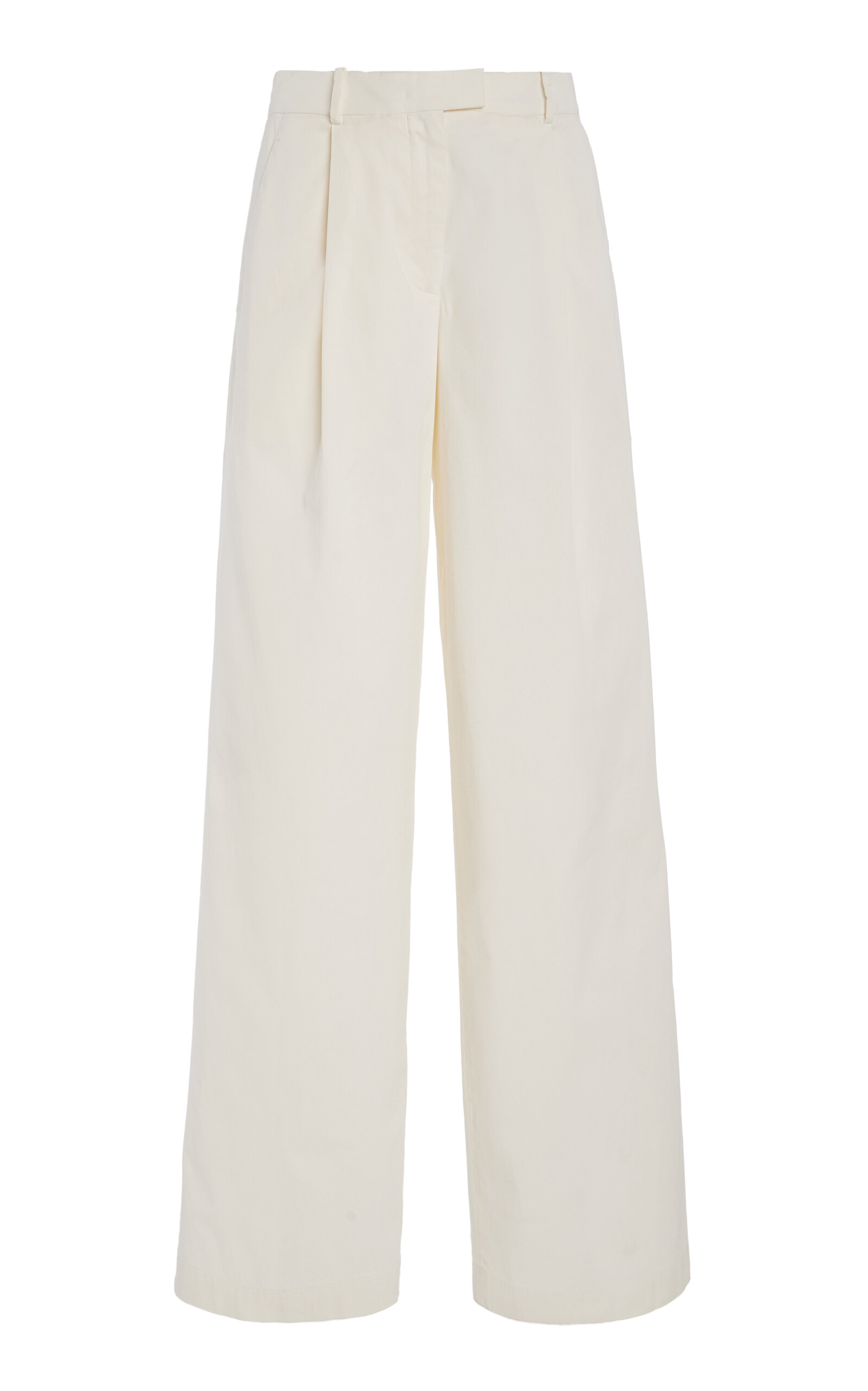 Cotton Wide-Leg Pants