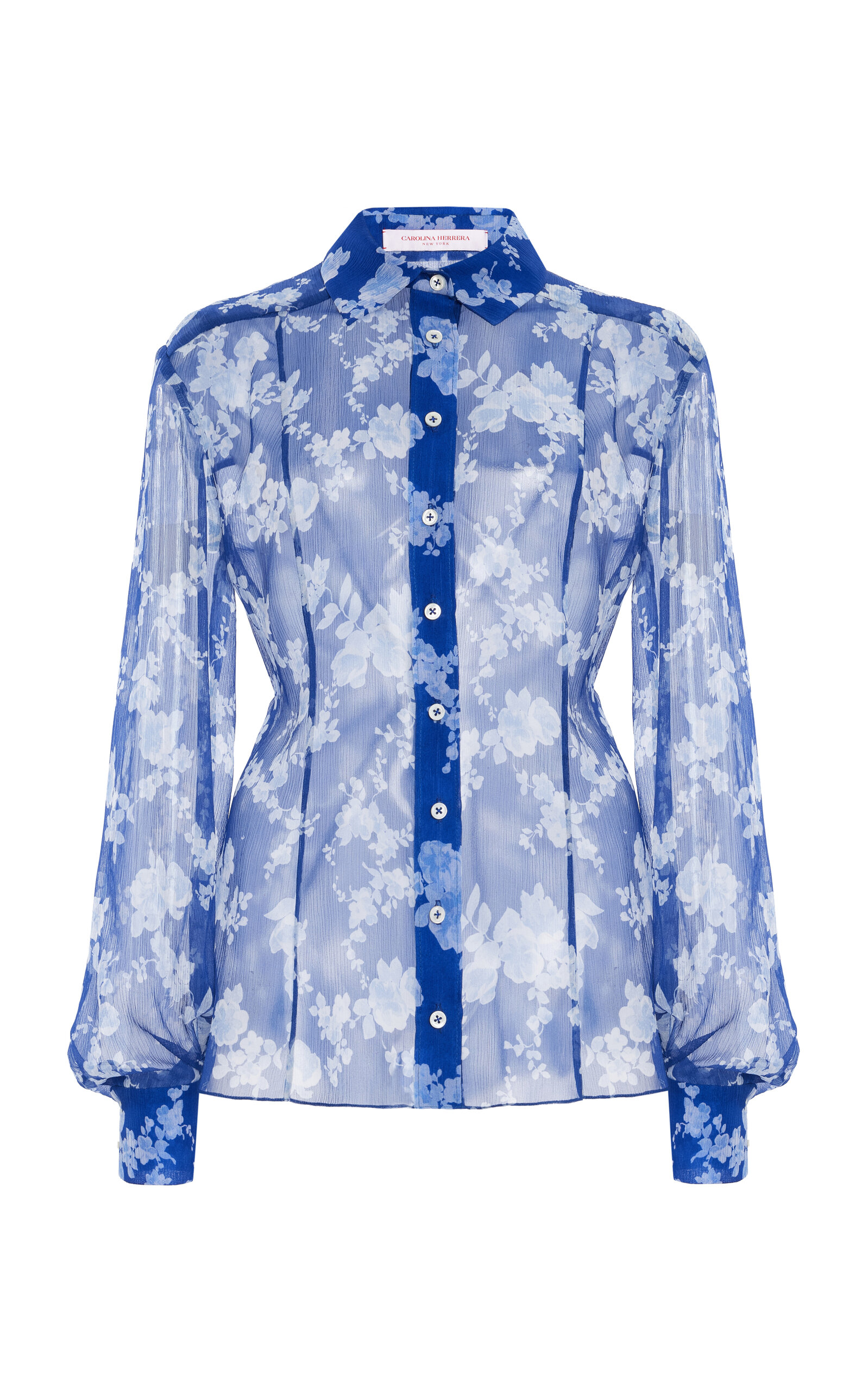 CAROLINA HERRERA SILK CHIFFON SHIRT 