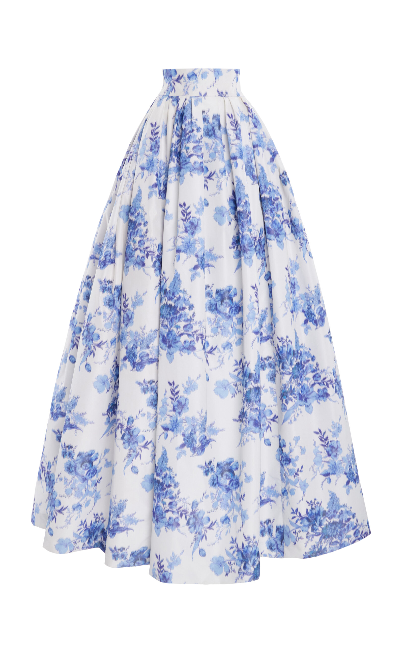 Chine Floral Taffeta Maxi Ball Skirt