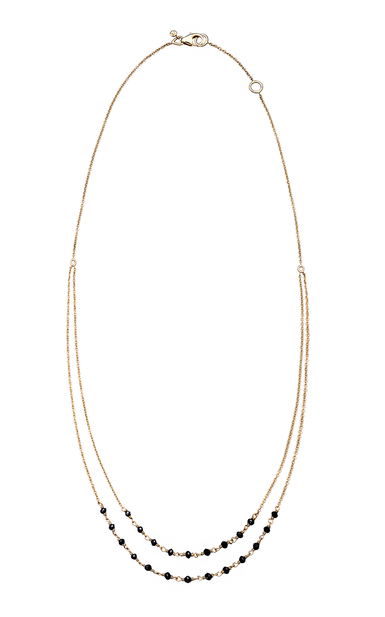 Jillian Black Diamond 18K Yellow Gold Necklace