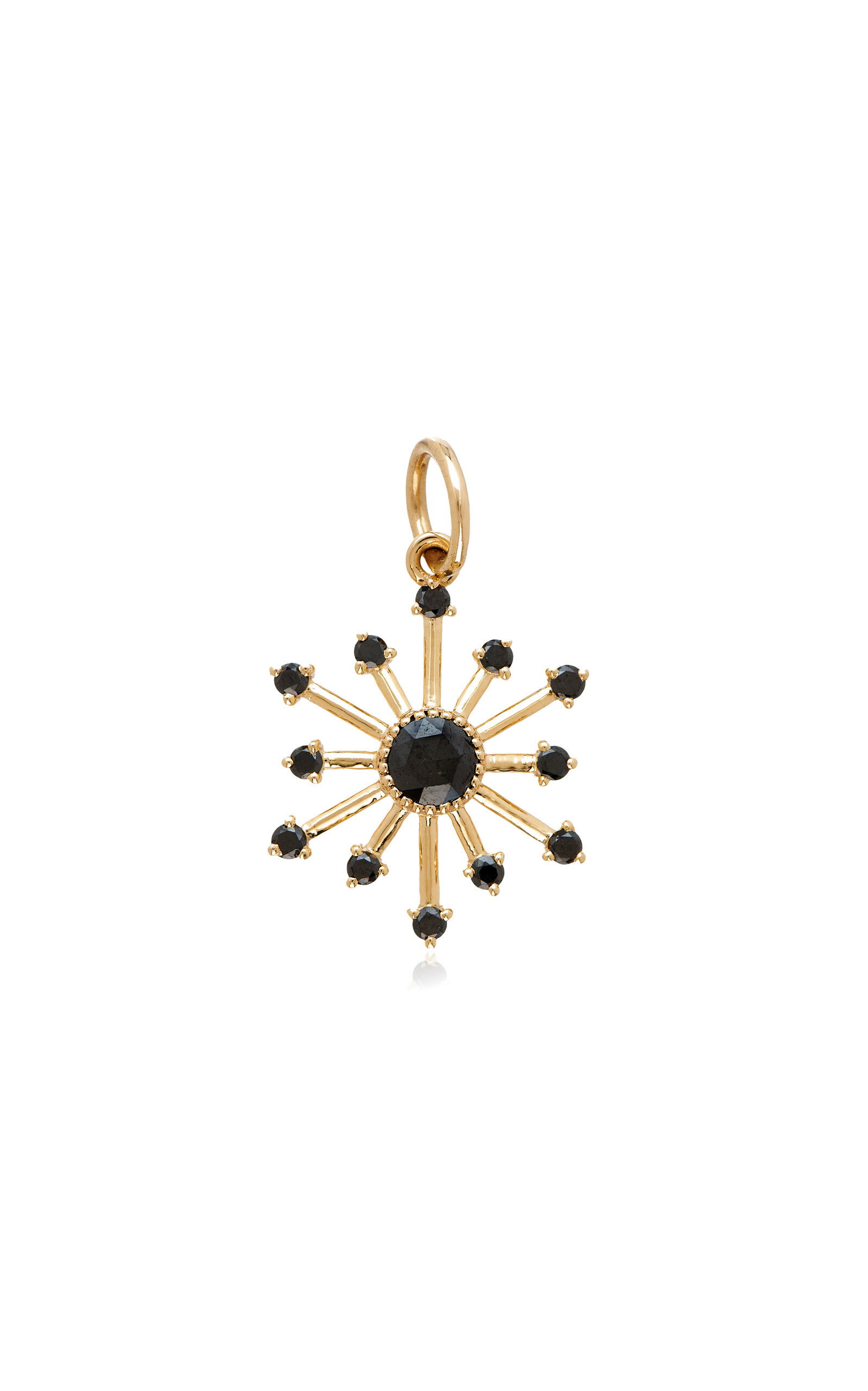 Leena Black Diamond 18K Yellow Gold Pendant