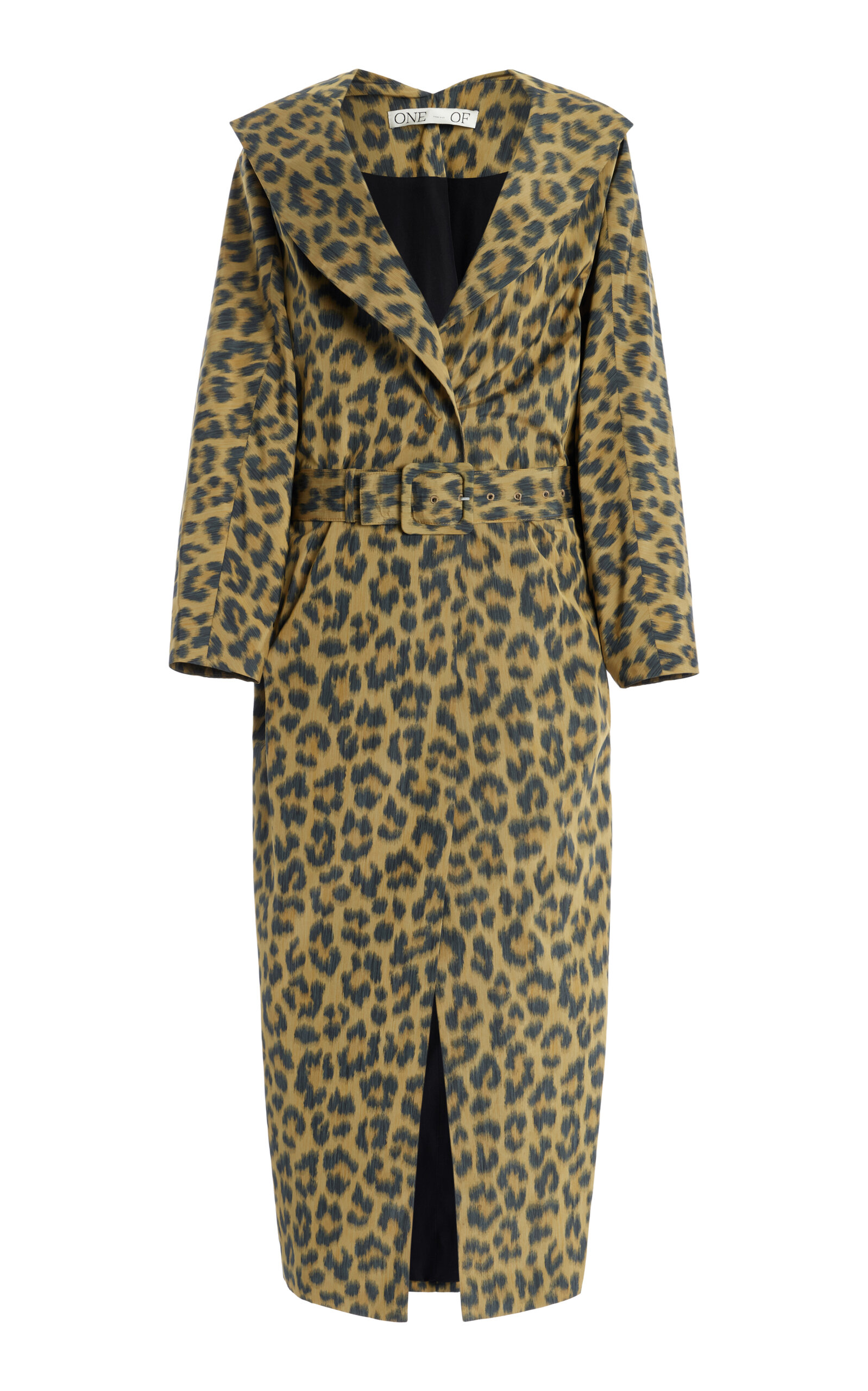 Garsington Animal-Print Taffeta Coat