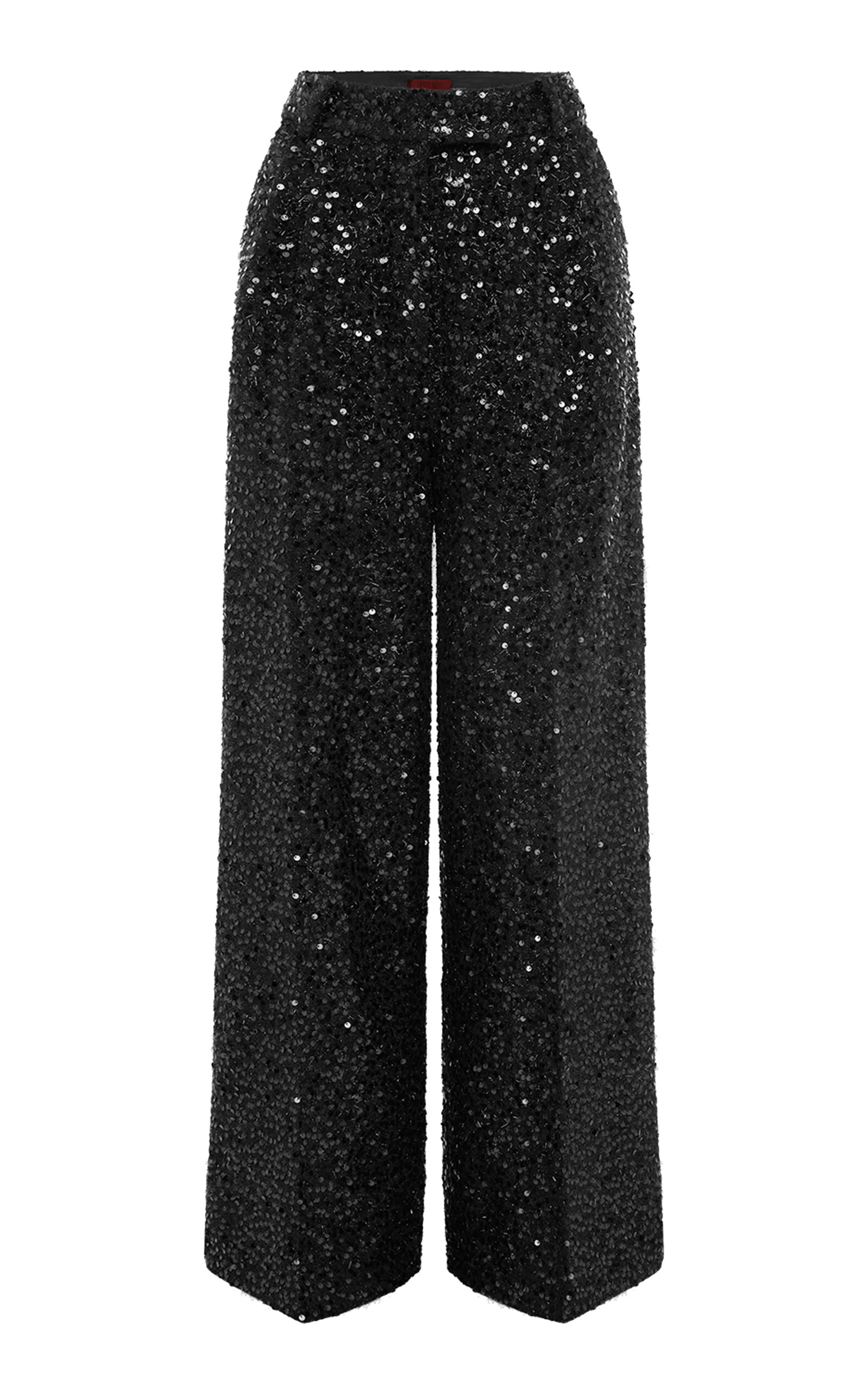 Exclusive Greta Sequined Straight-Leg Pants