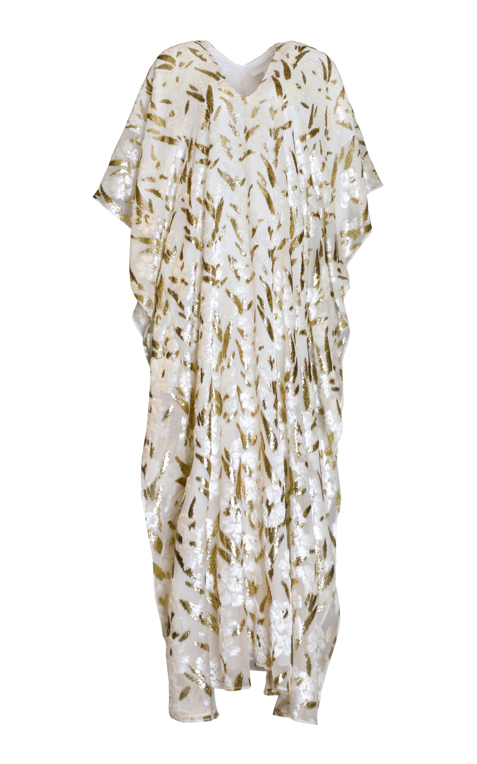 Metallic Rose-Petal Caftan