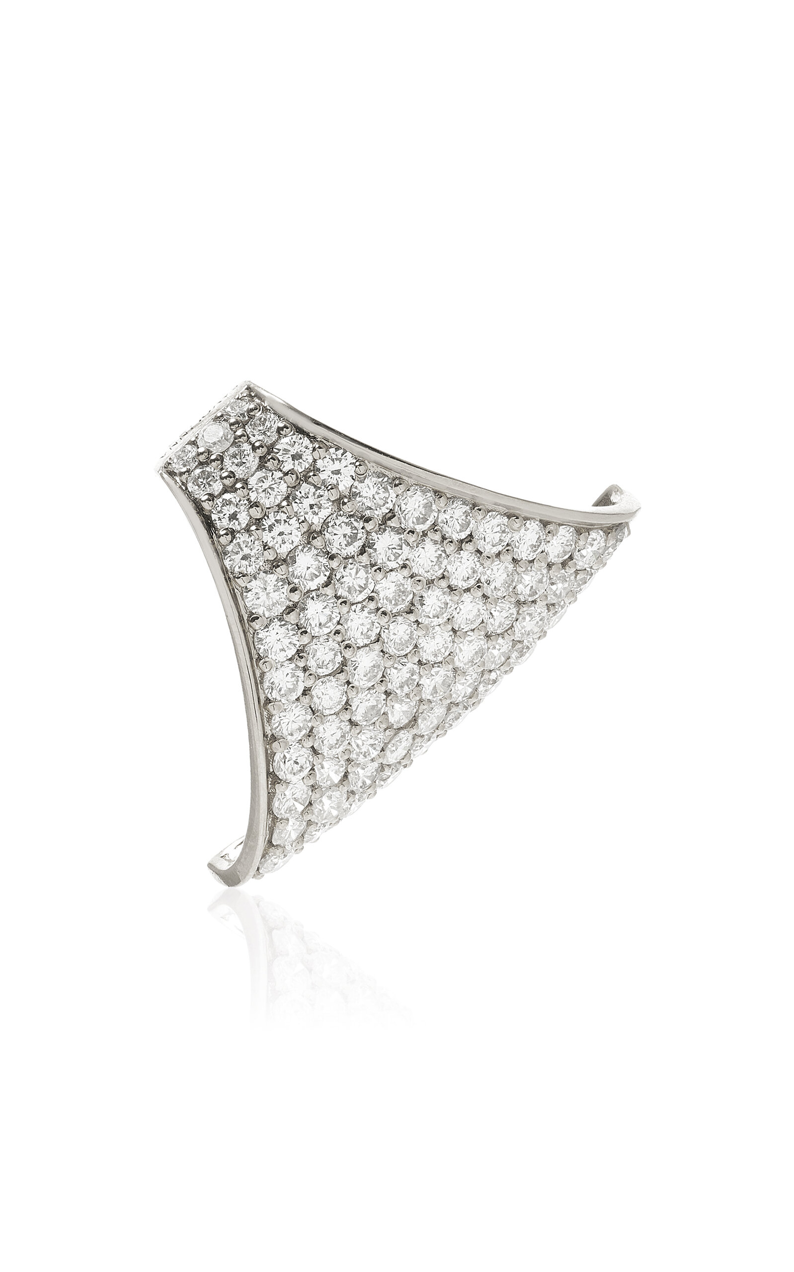 Maxi Ergo 18K White Gold Diamond Ear Cuff