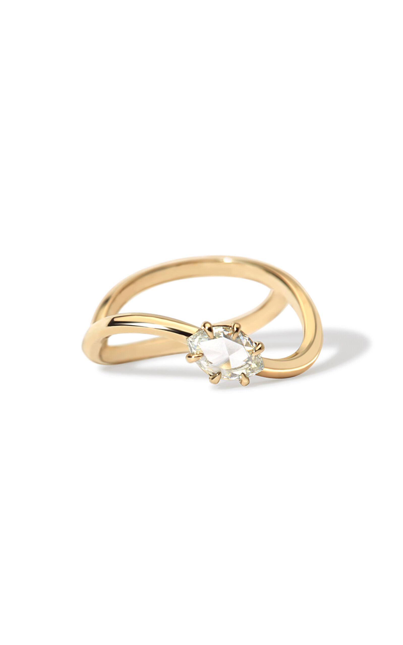 Sway 14K Yellow Gold Diamond Ring