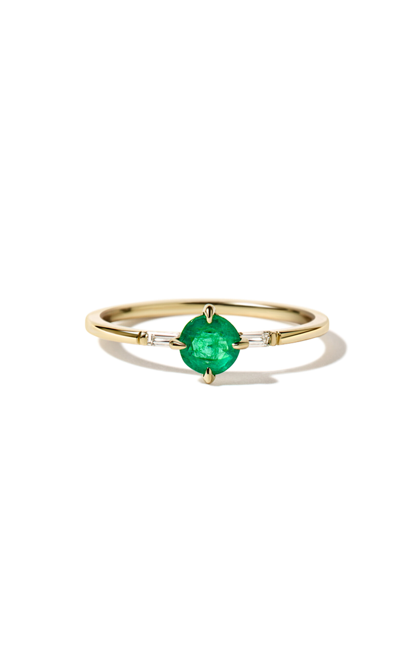 Haritah 14K Yellow Gold Emerald; Diamond Ring