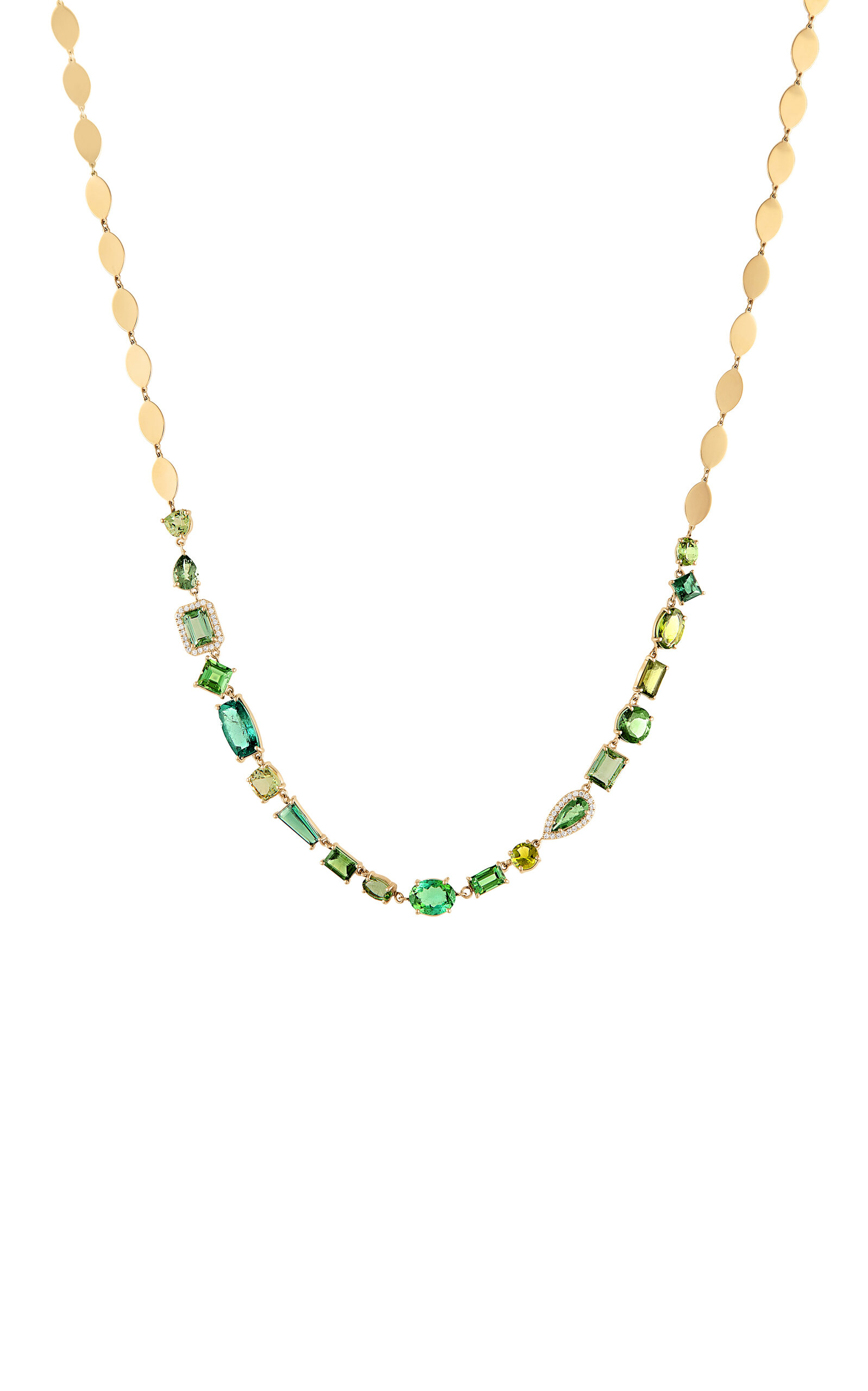 Shine 14K Yellow Gold Multi-Stone Necklace