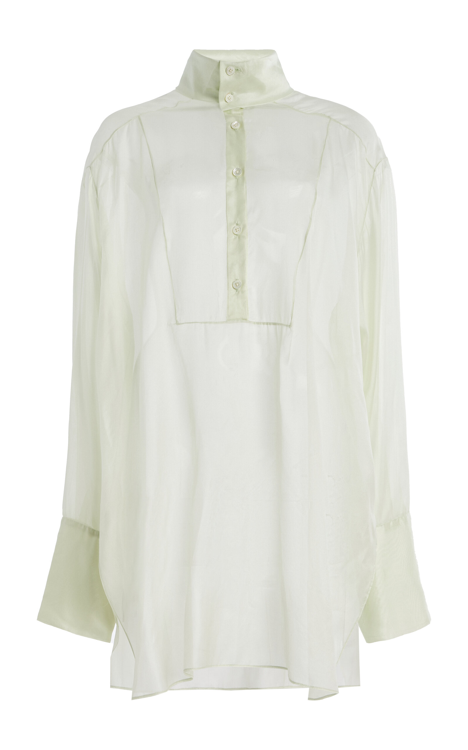 Cyra Chintz Silk Chiffon Shirt