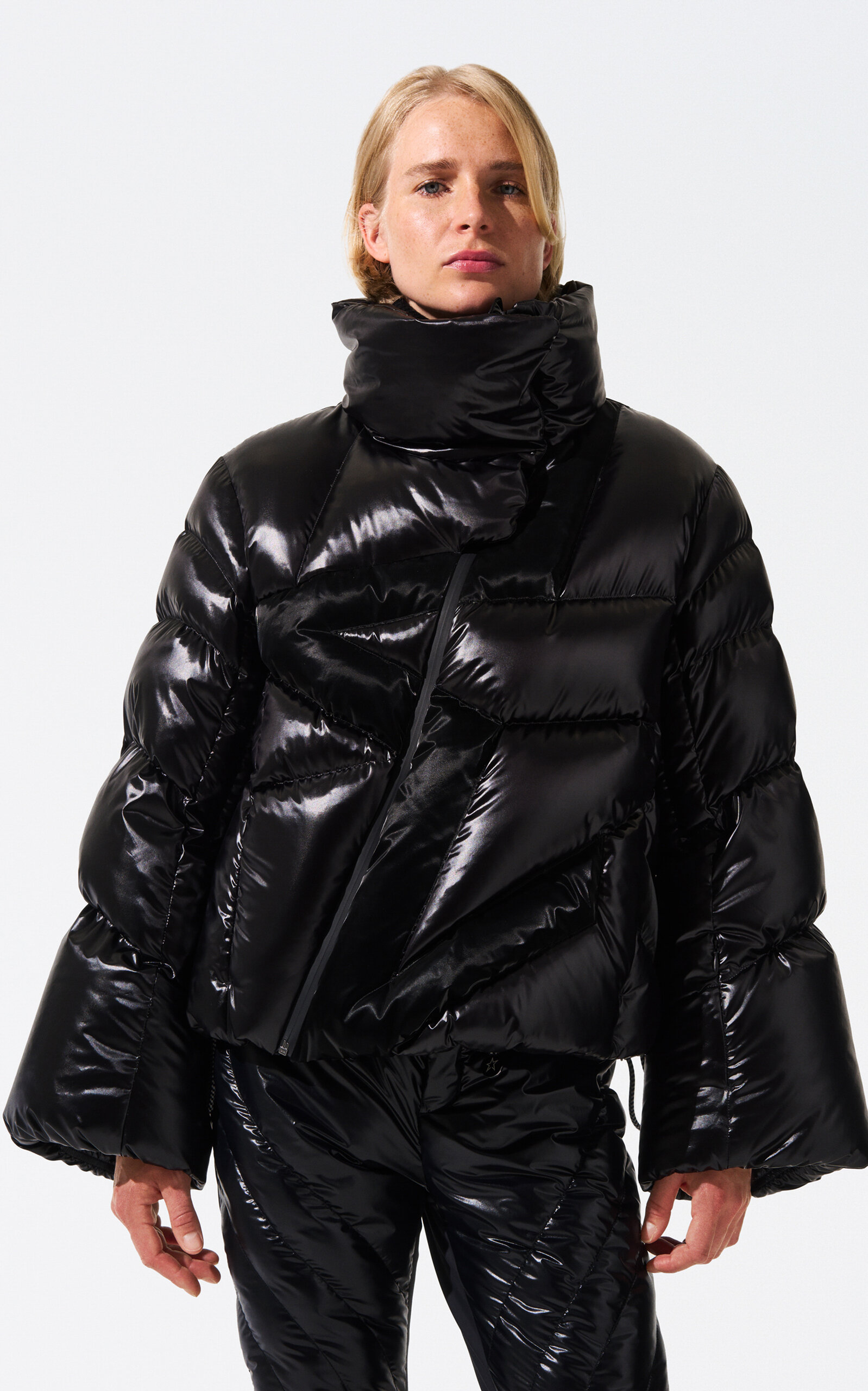 Ariel Nylon Ski Puffer Jacket