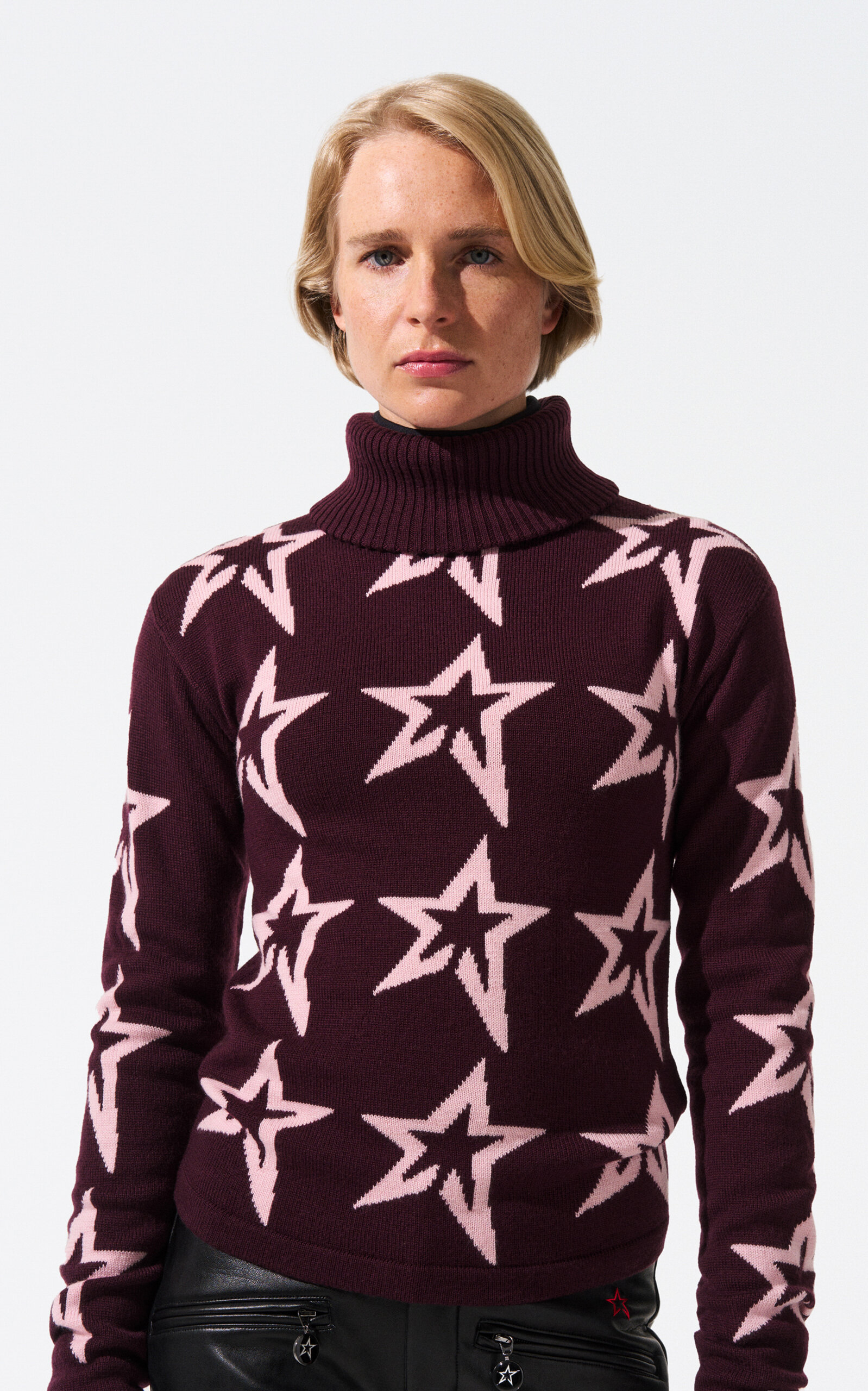 Star Dust Merino Wool Turtleneck Sweater