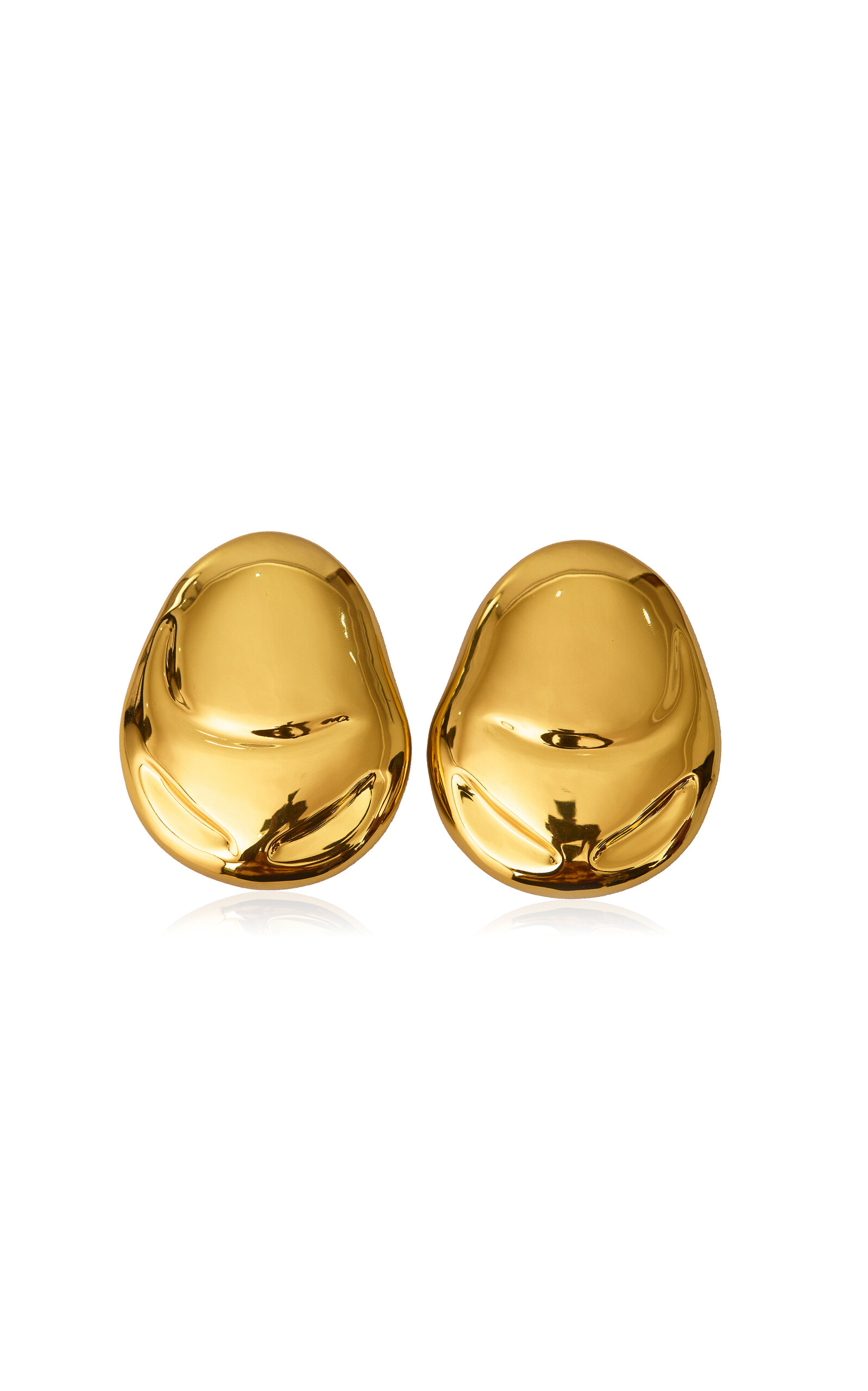 18kt Gold Plated Ere Earrings (Large/Gold)