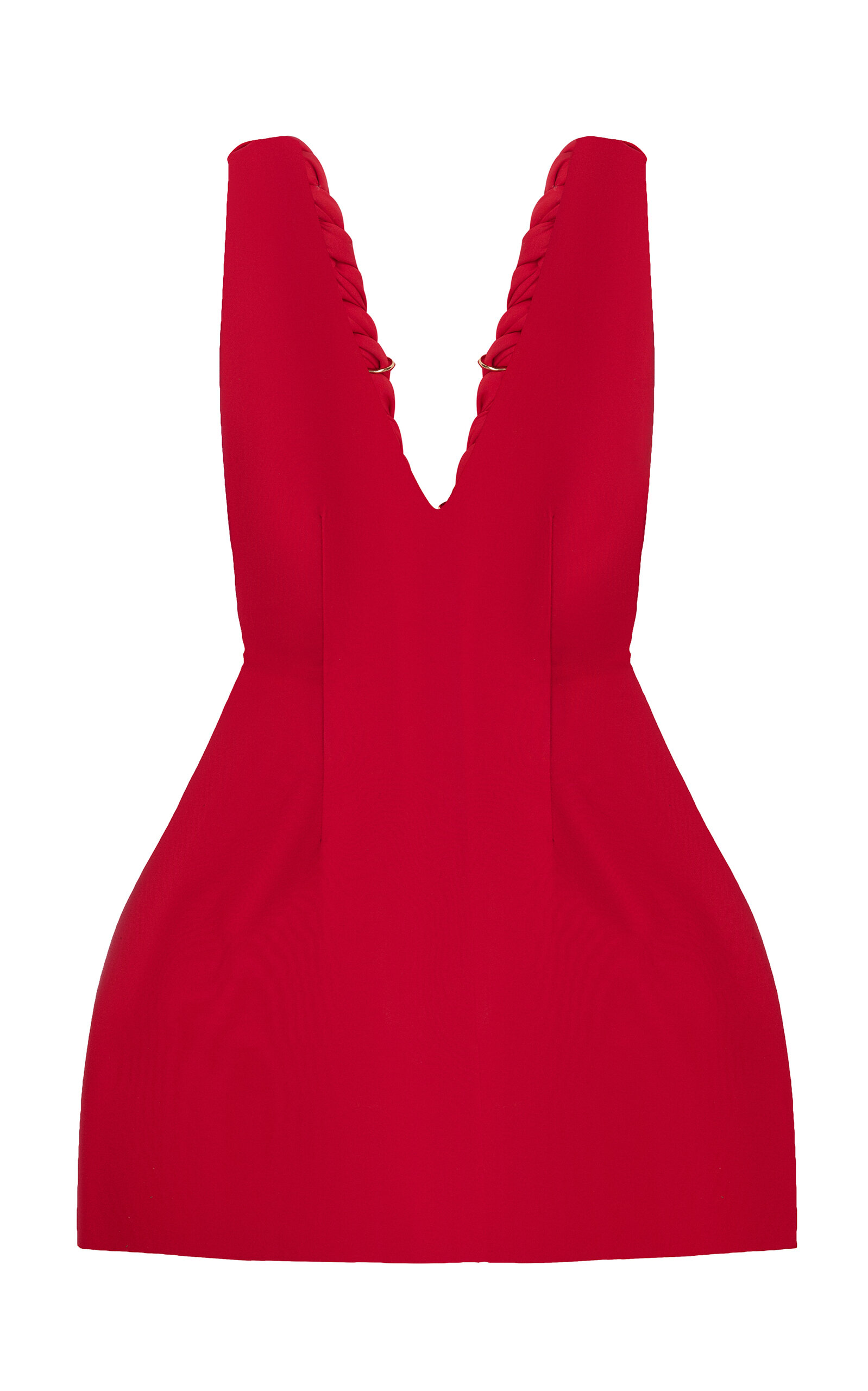 Aladun Open Back Crepe Mini Dress