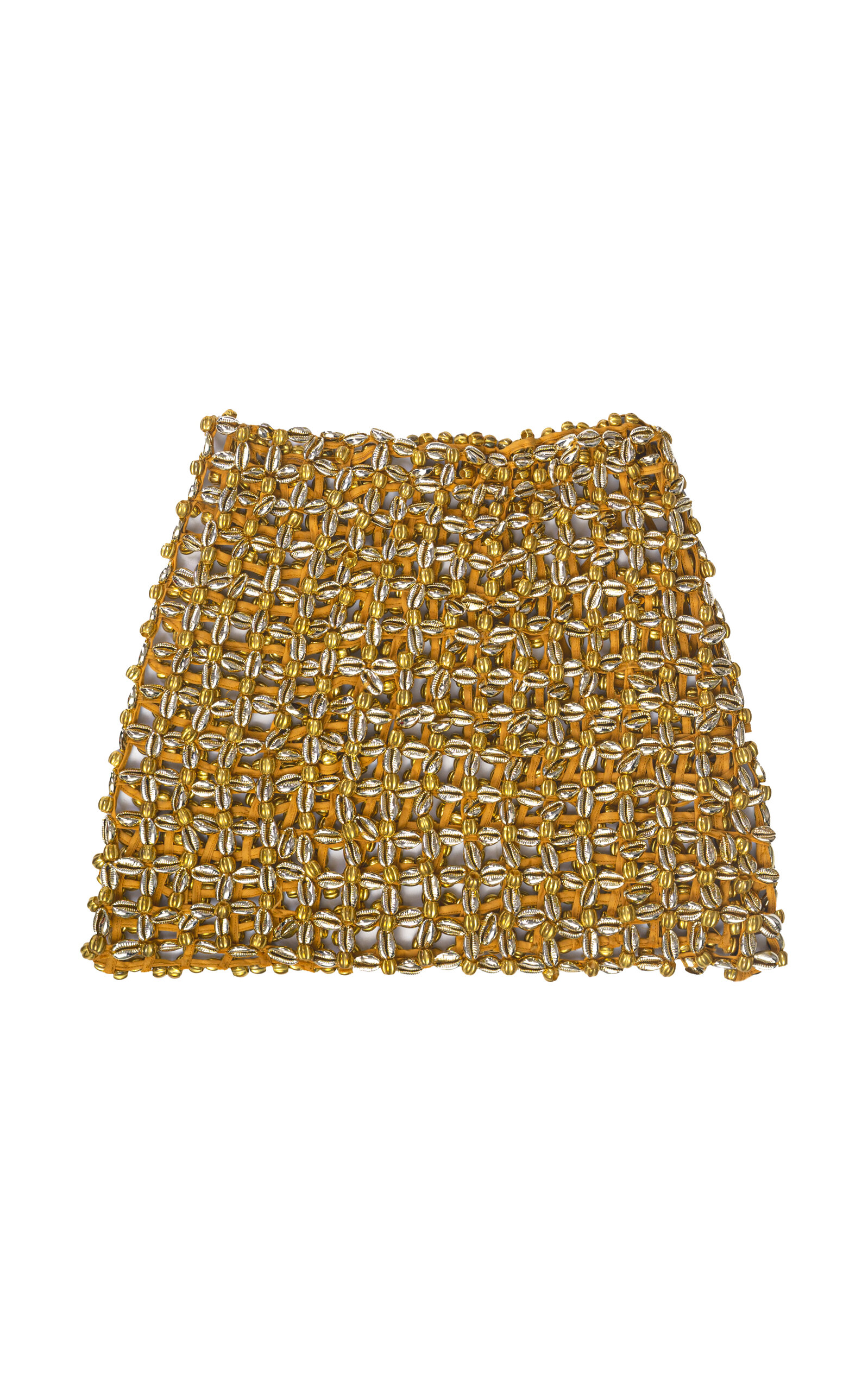 Imole Embellished Woven Mini Skirt