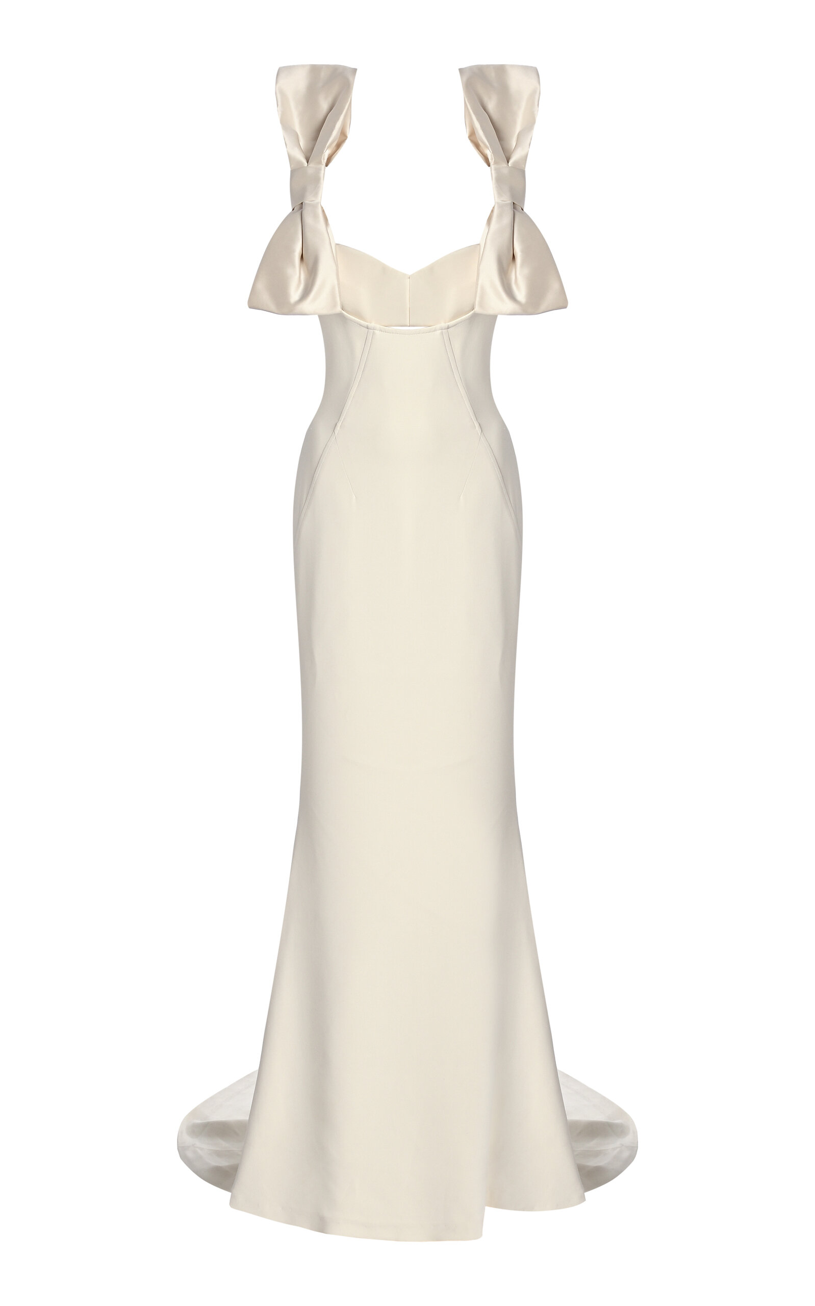 Athena Cadeau Bow-Detailed Crepe Gown