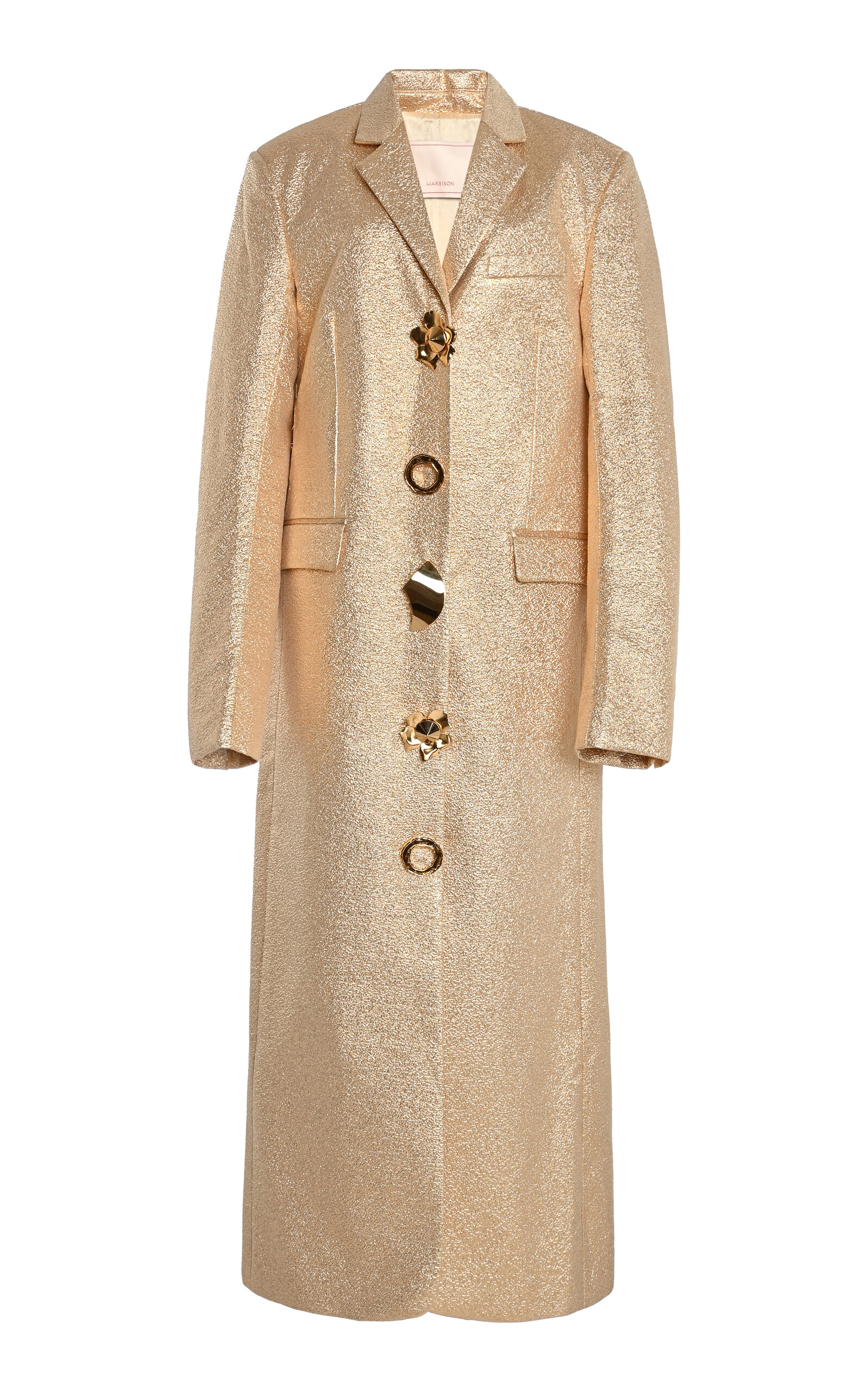 Cupid Metallic Plissé Coat