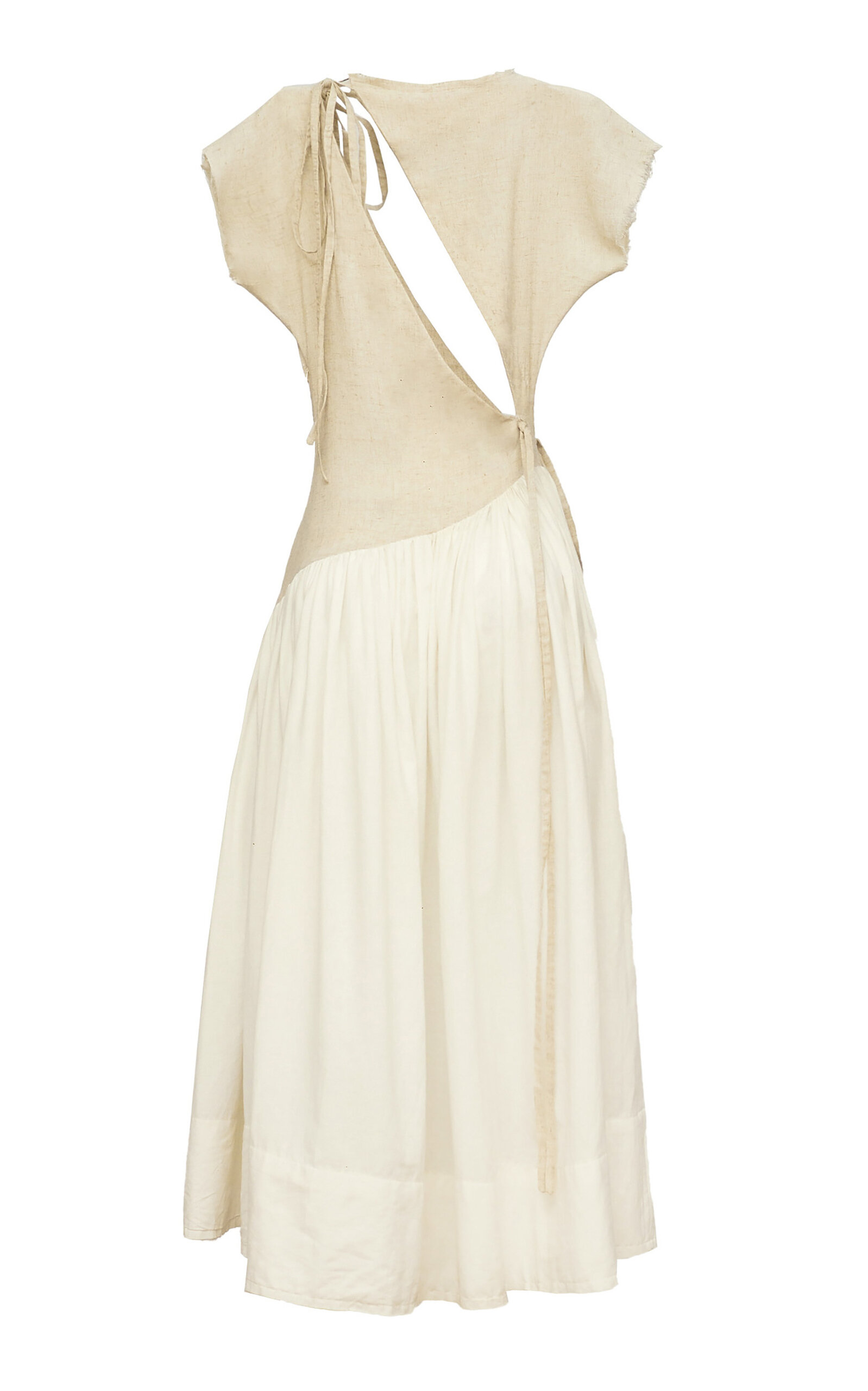 Wero Cutout Linen Maxi Dress